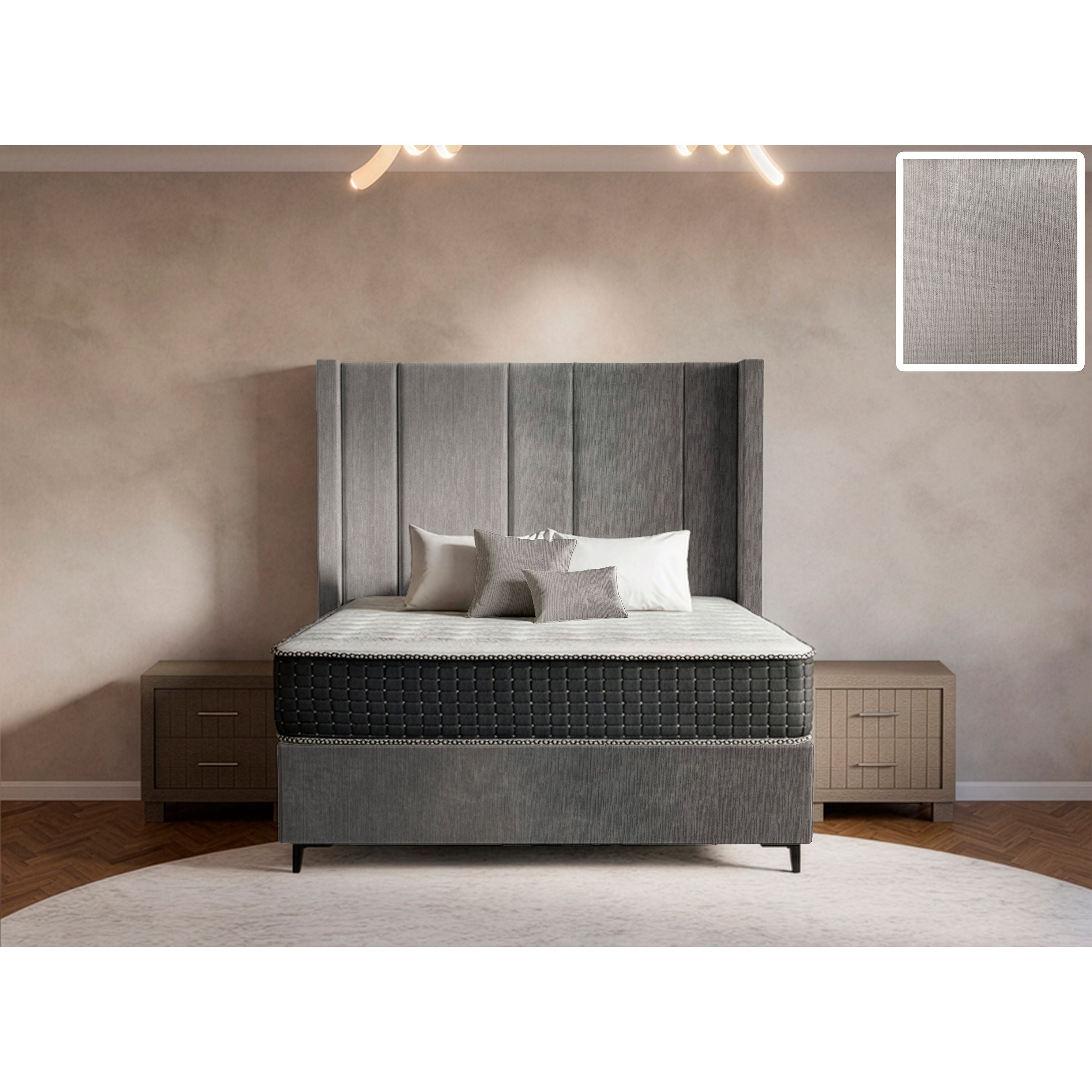 Prestige Side Wings Bed and Headboard