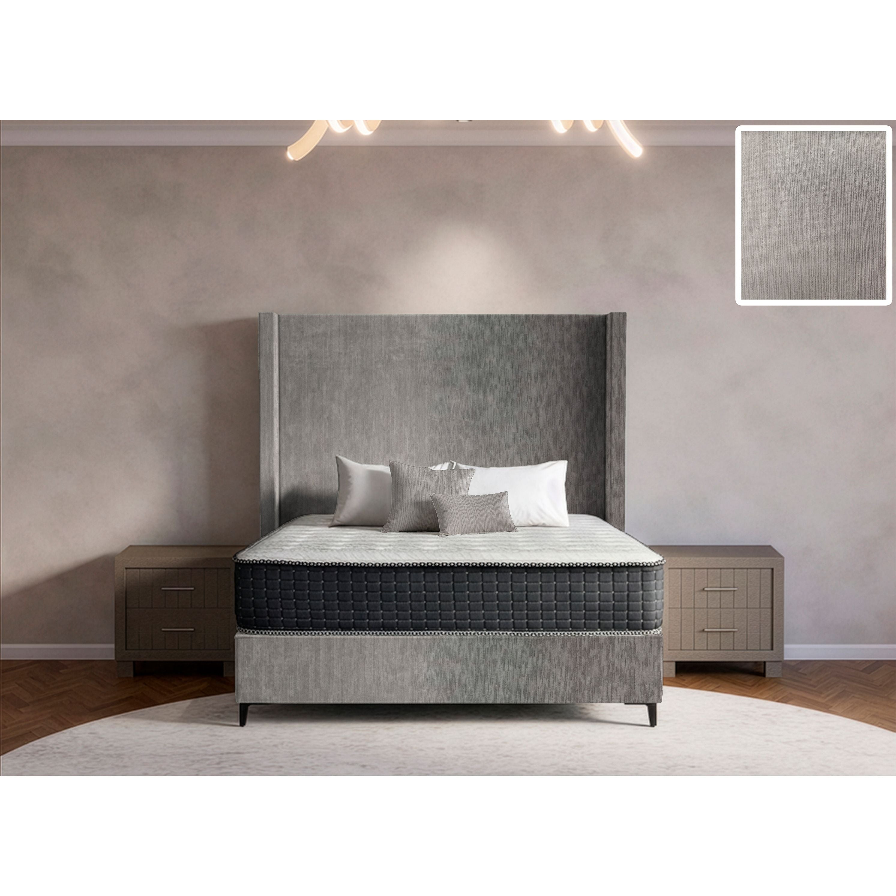 Orlando Side Wings Bed and Headboard