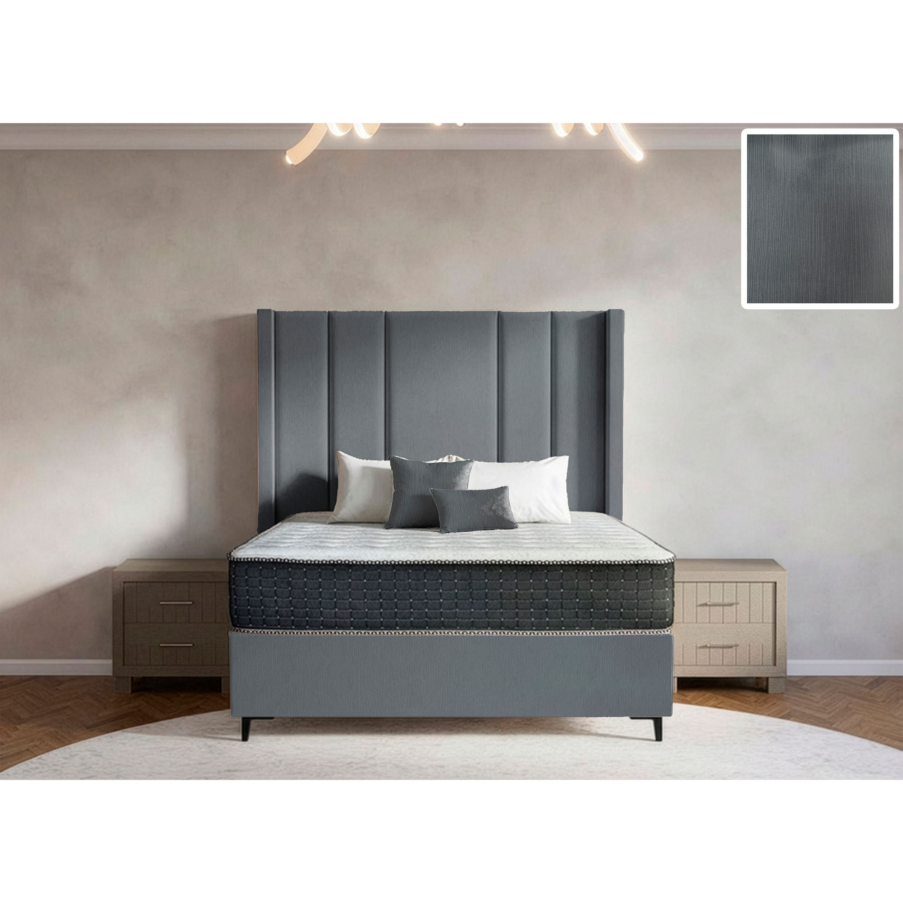 Windsor Side Wings Bed and Headboard