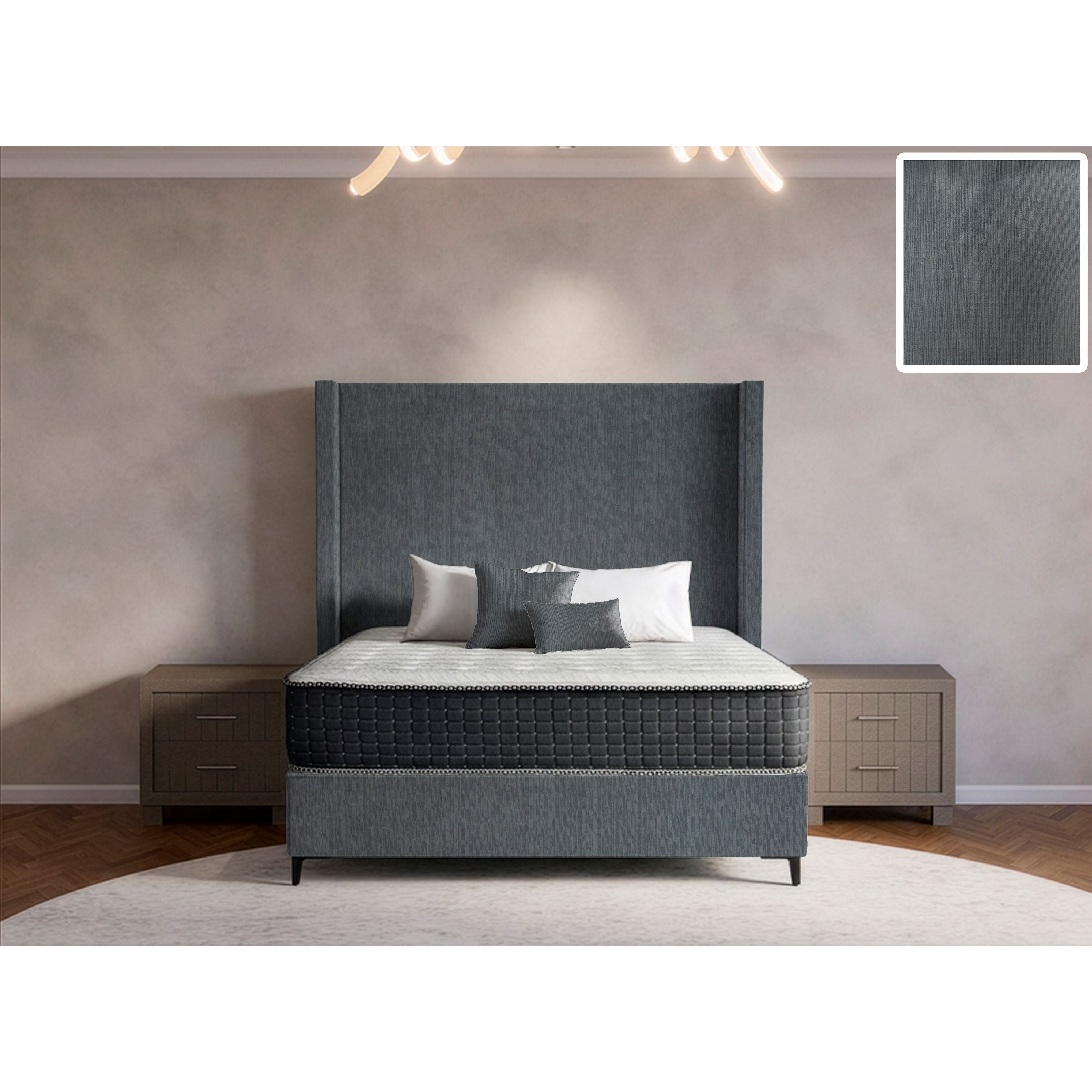 Orlando Side Wings Bed and Headboard