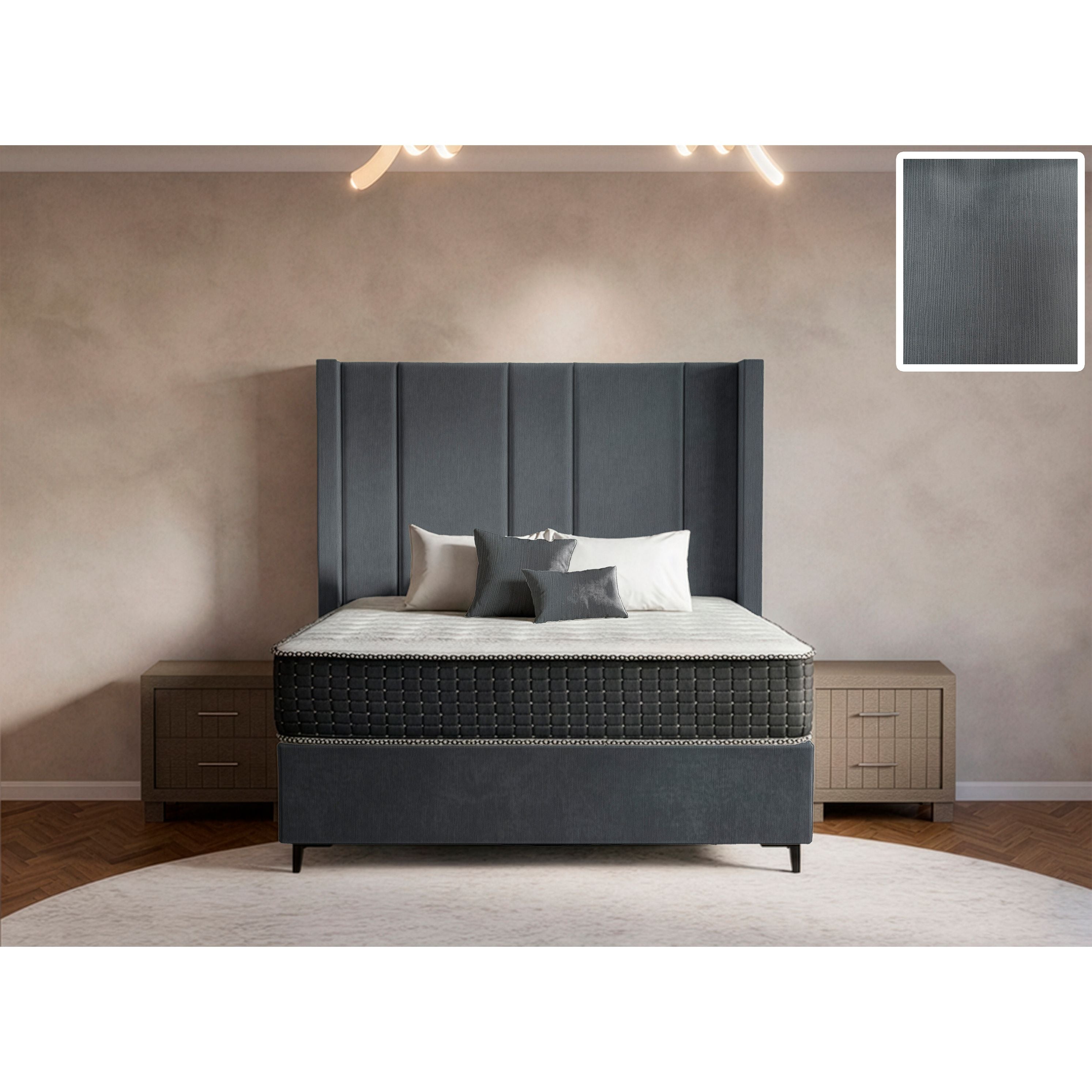 Prestige Side Wings Bed and Headboard