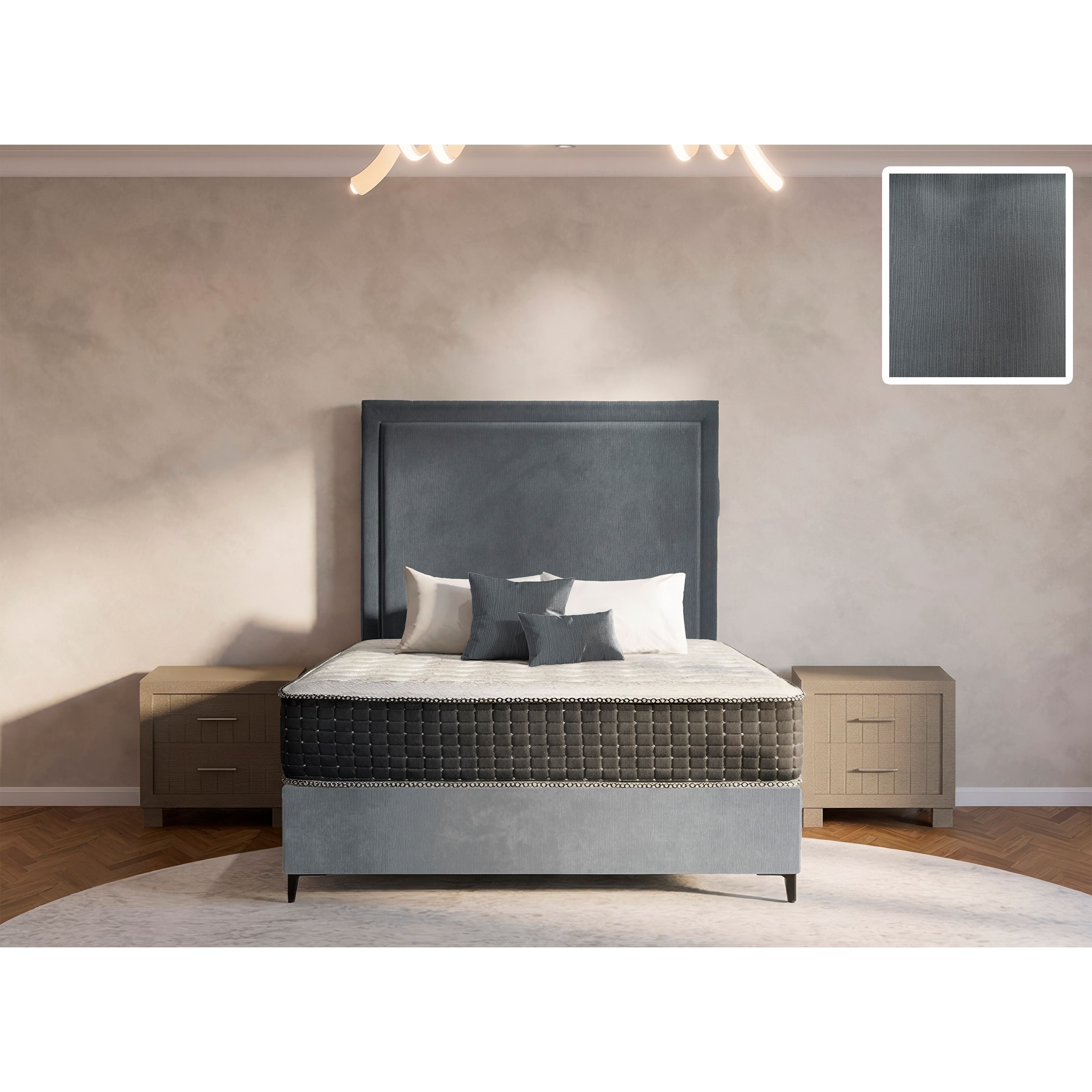 Orlando Rimline Bed and Headboard