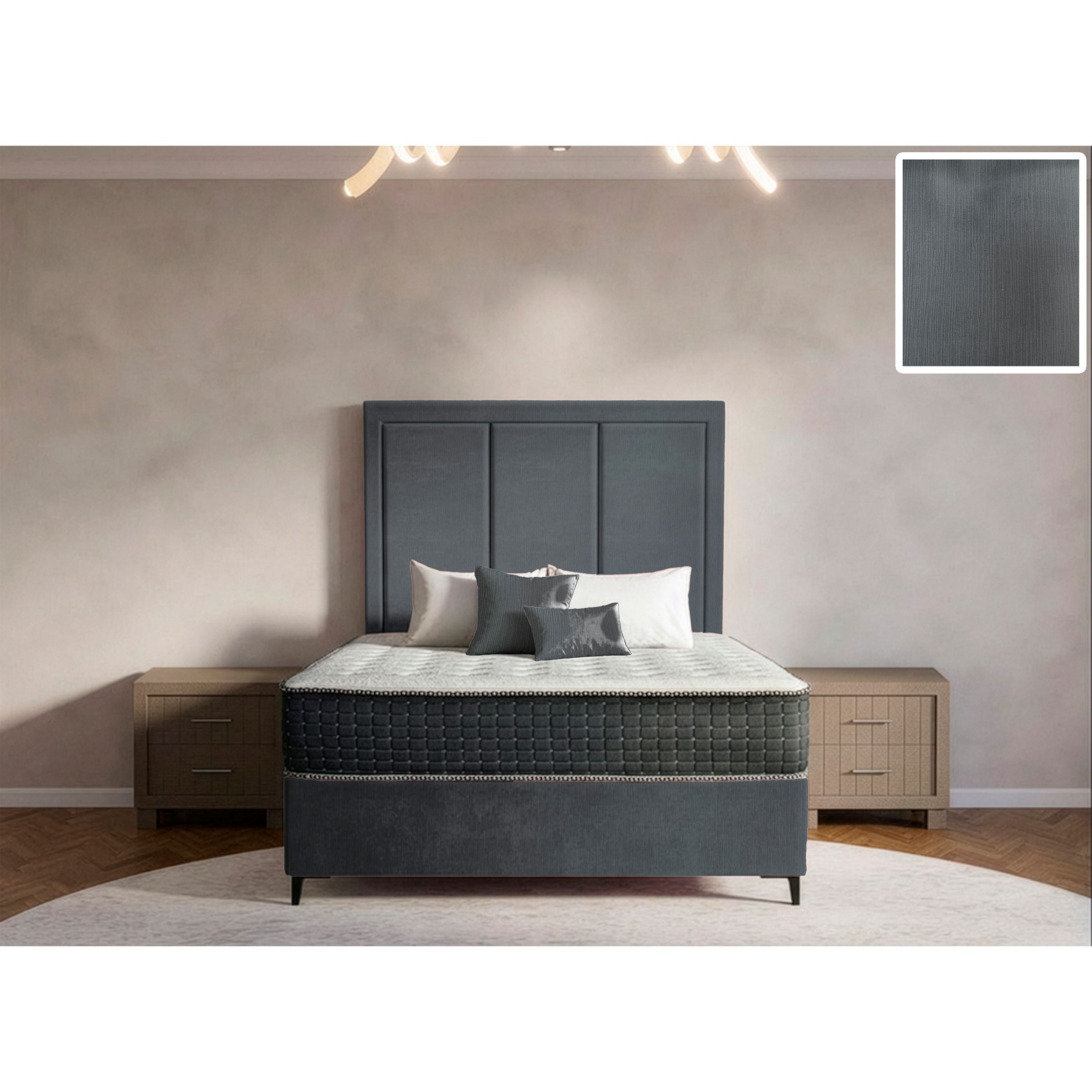 Arlington Rimline Bed and Headboard