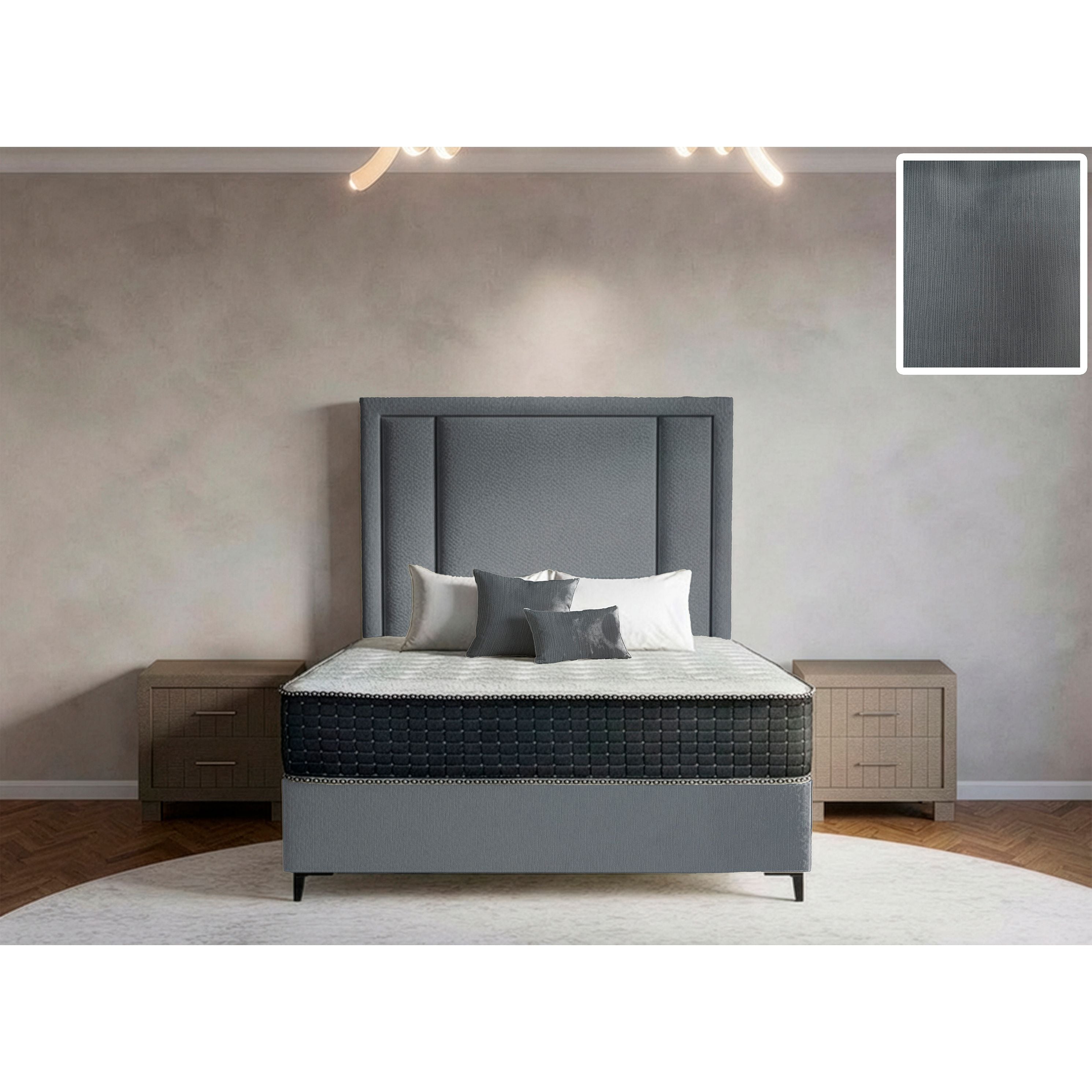 Apex Rimline Bed and Headboard