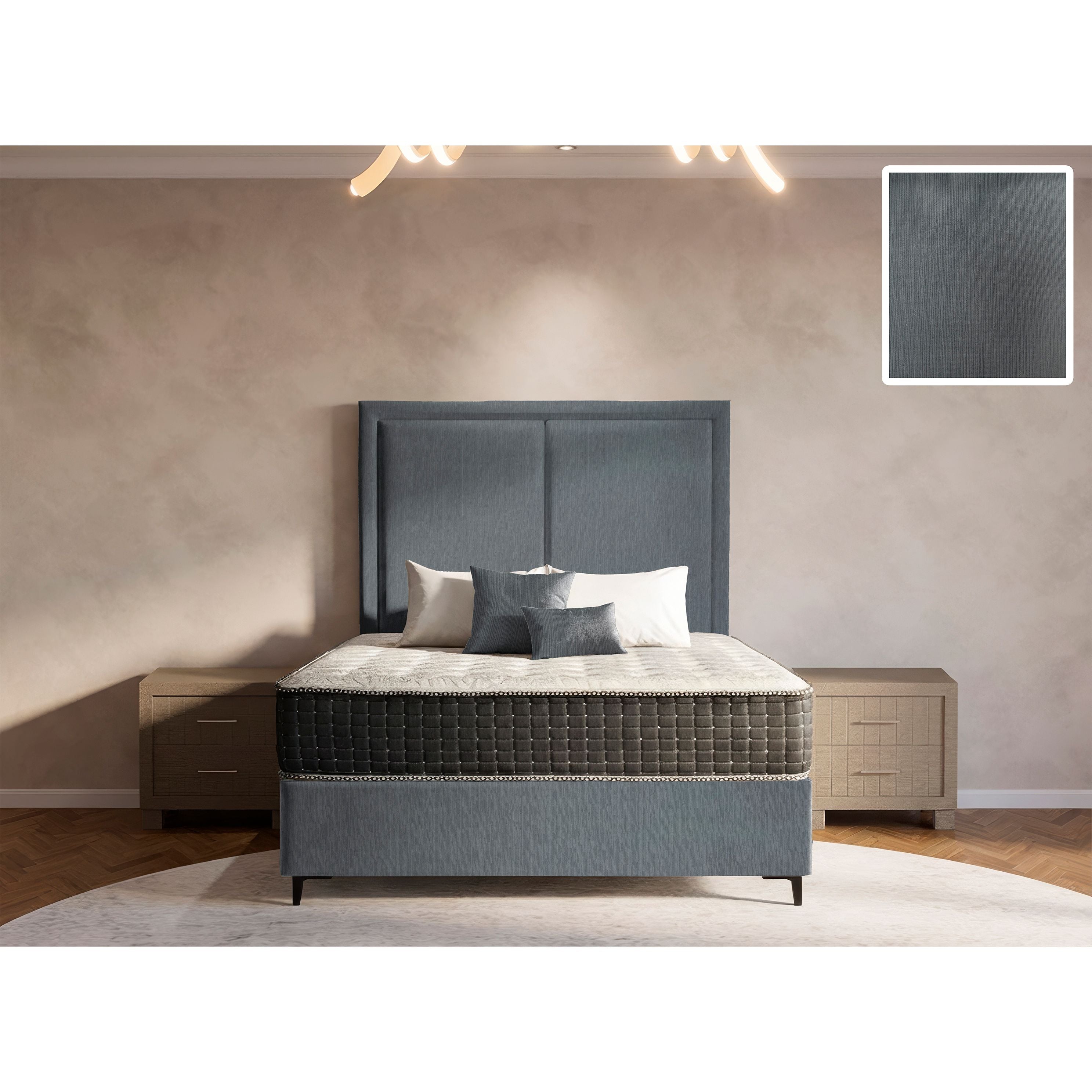 Ontario Rimline Bed and Headboard