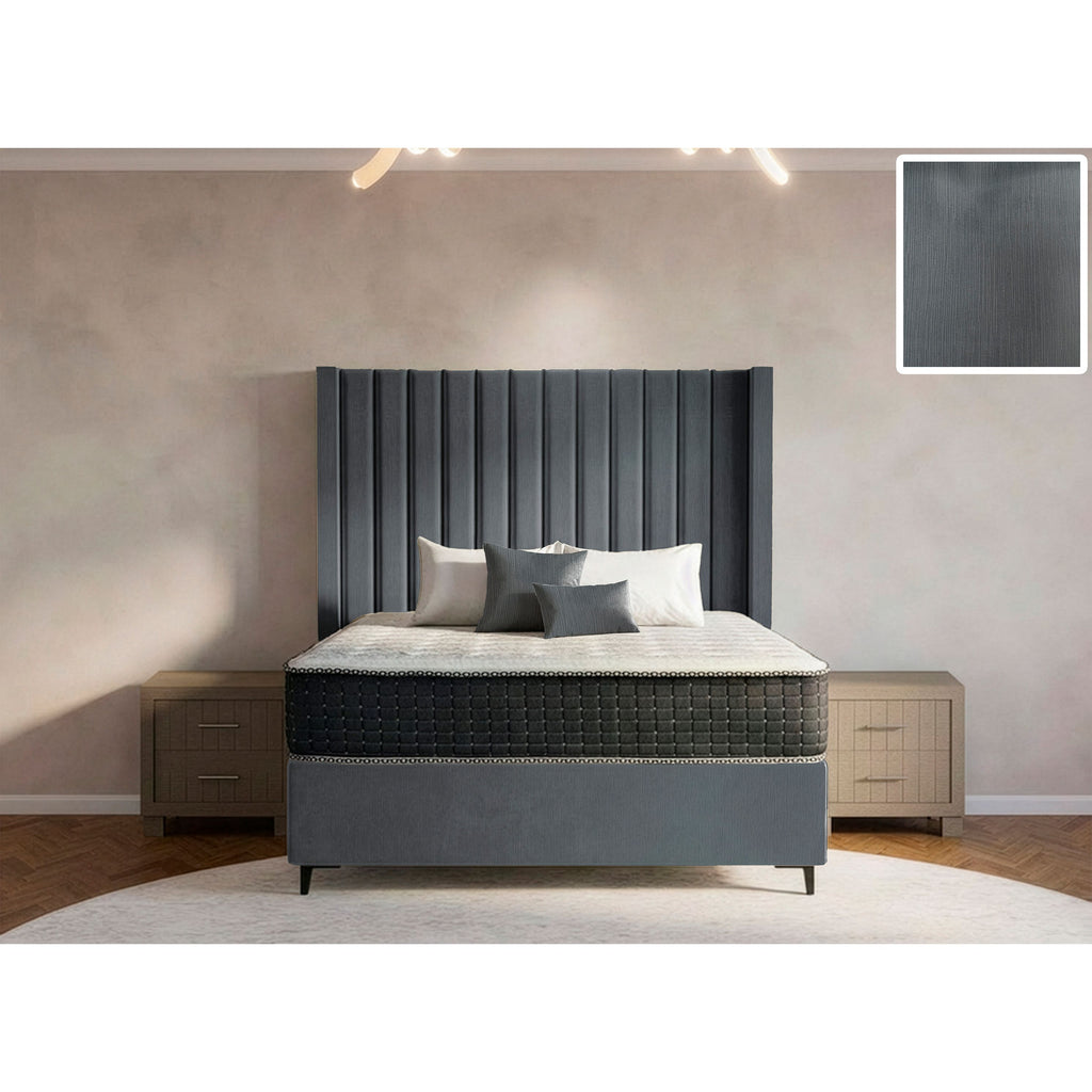 Majestic Side Wings Bed and Headboard