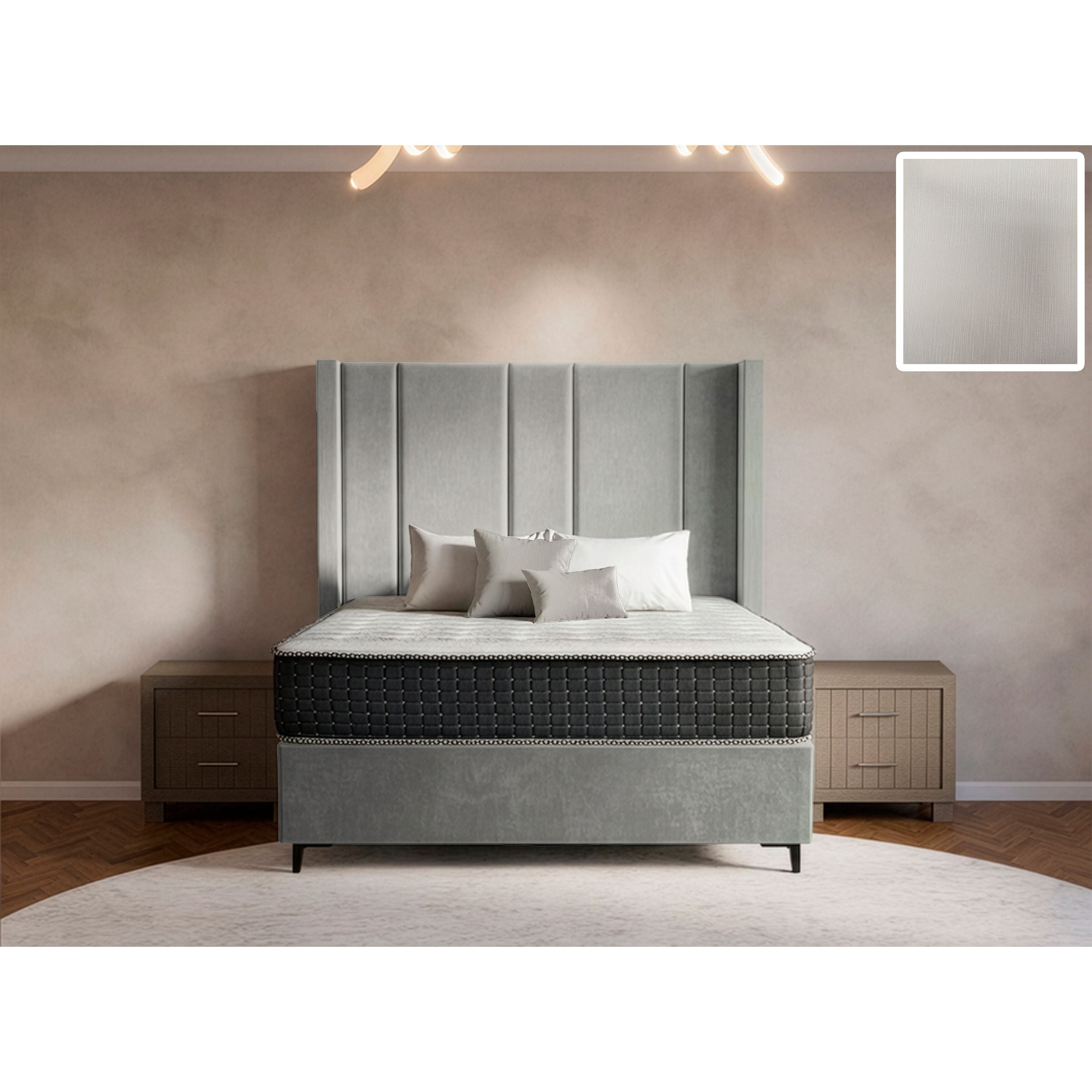 Prestige Side Wings Bed and Headboard