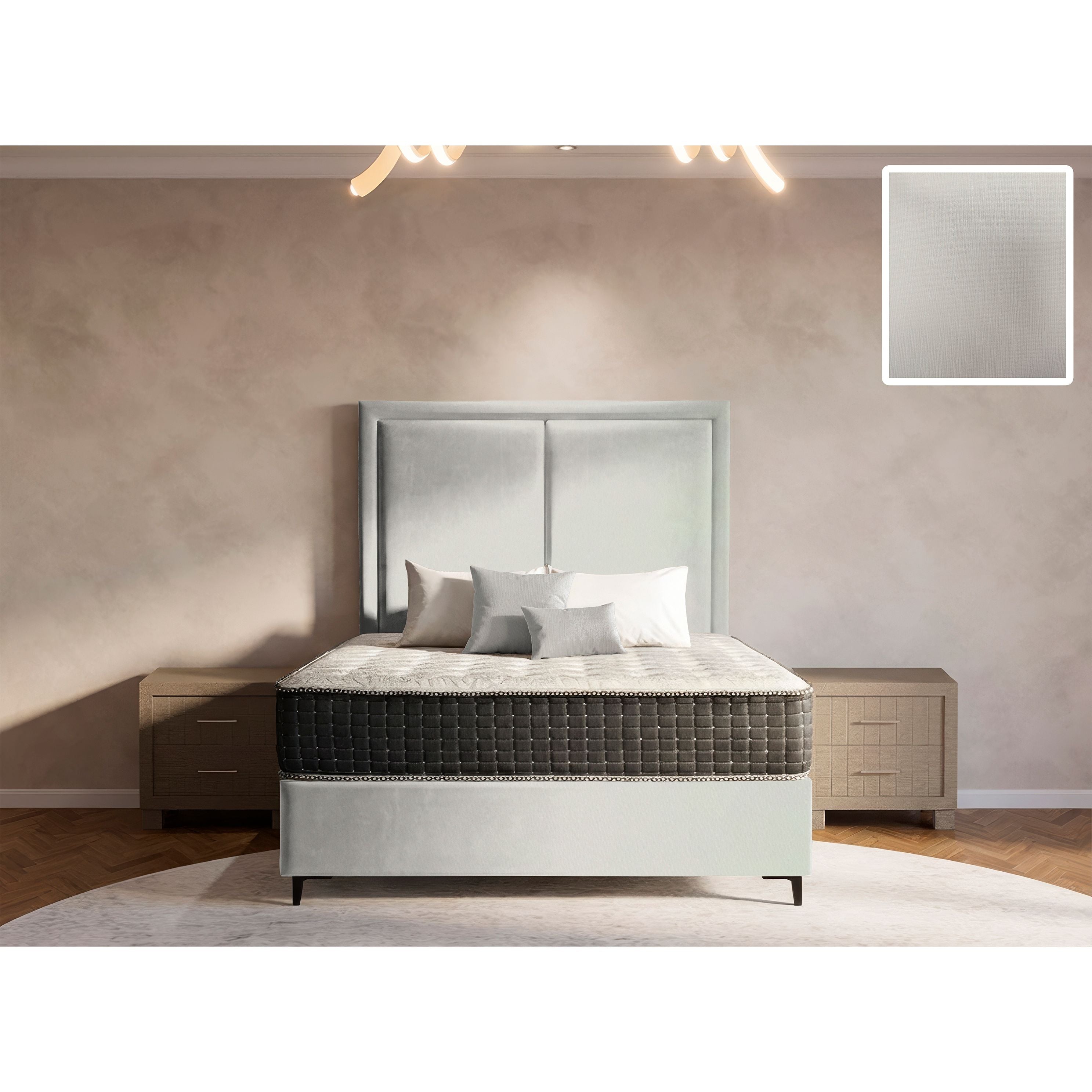 Ontario Rimline Bed and Headboard