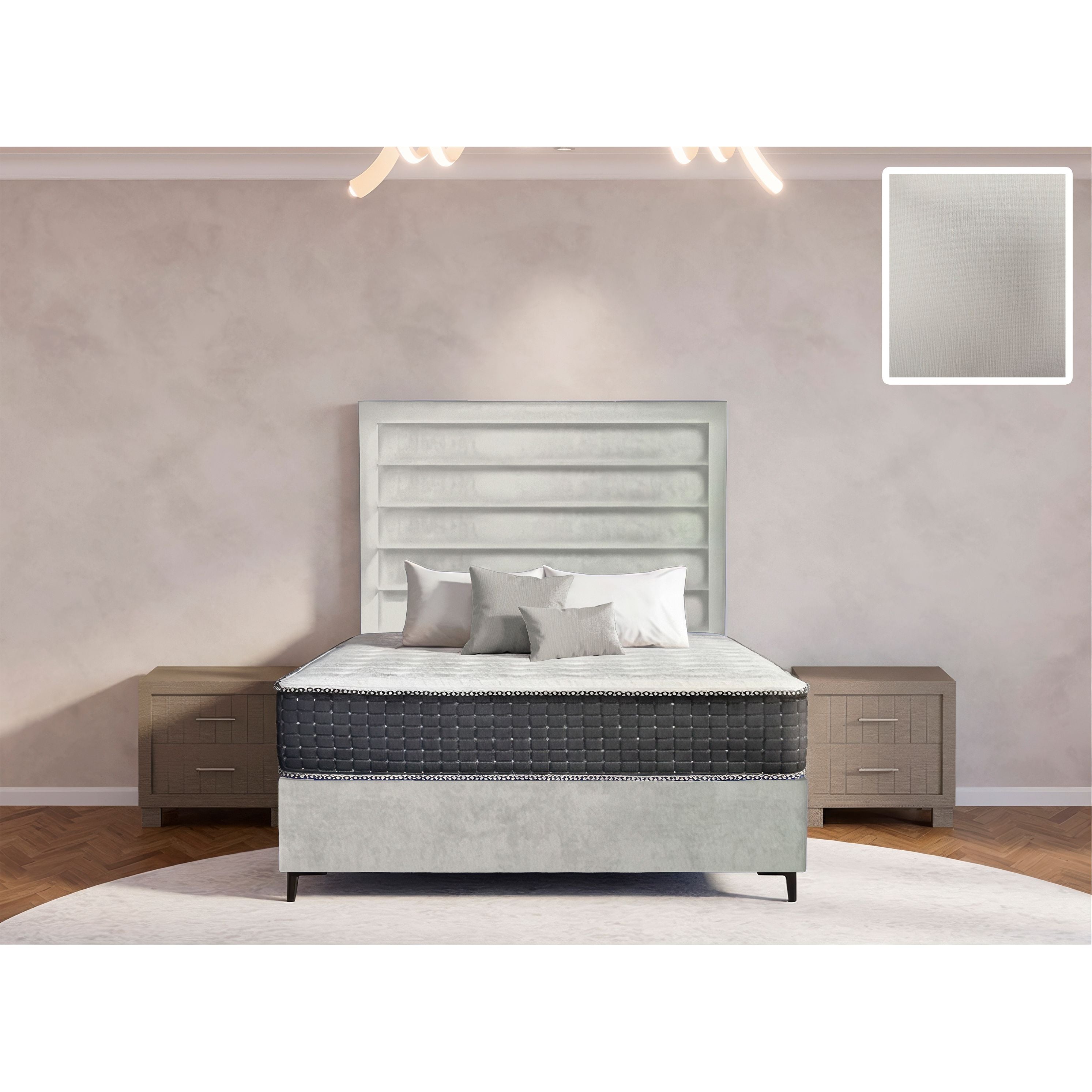 Oxford Rimline Bed and Headboard