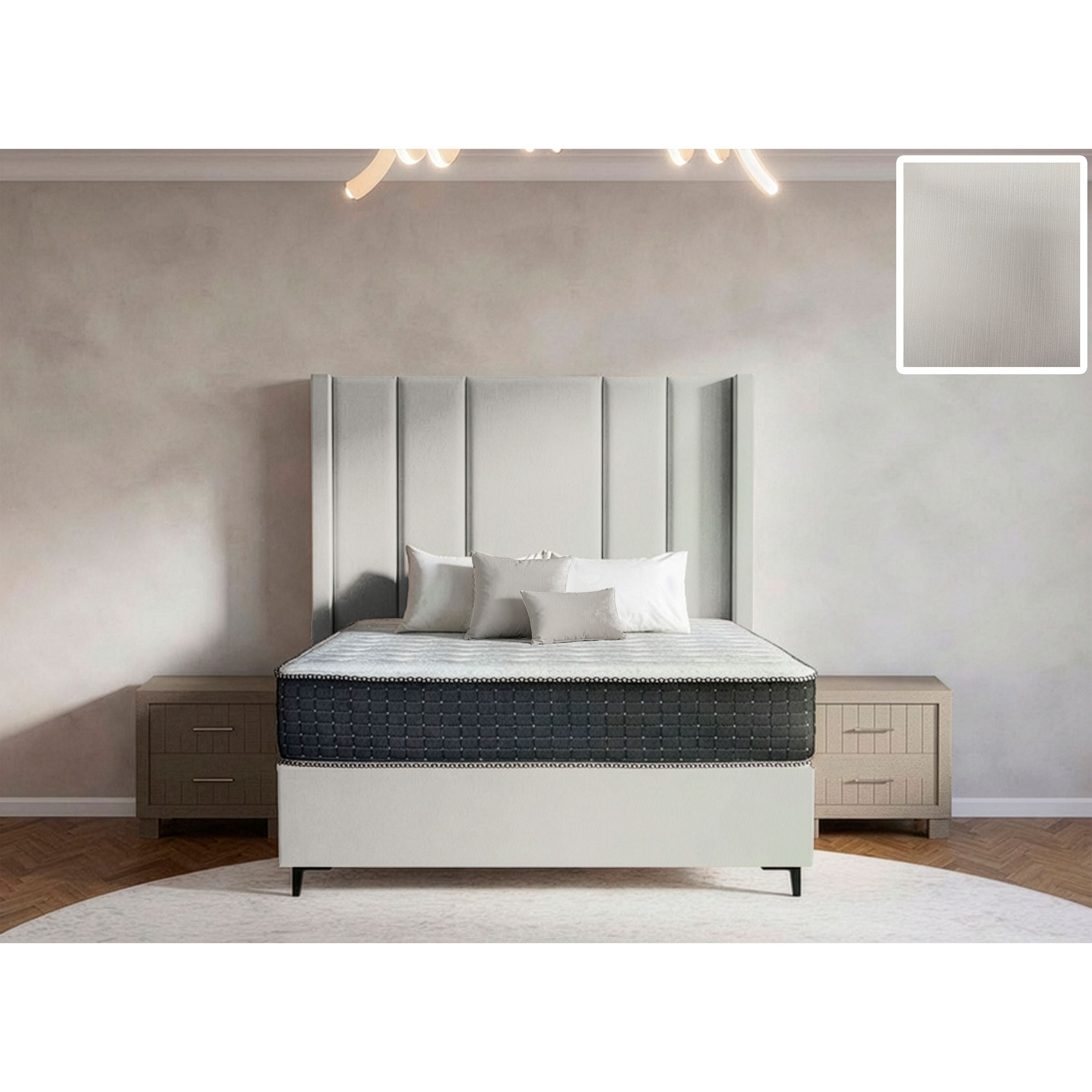 Windsor Side Wings Bed and Headboard