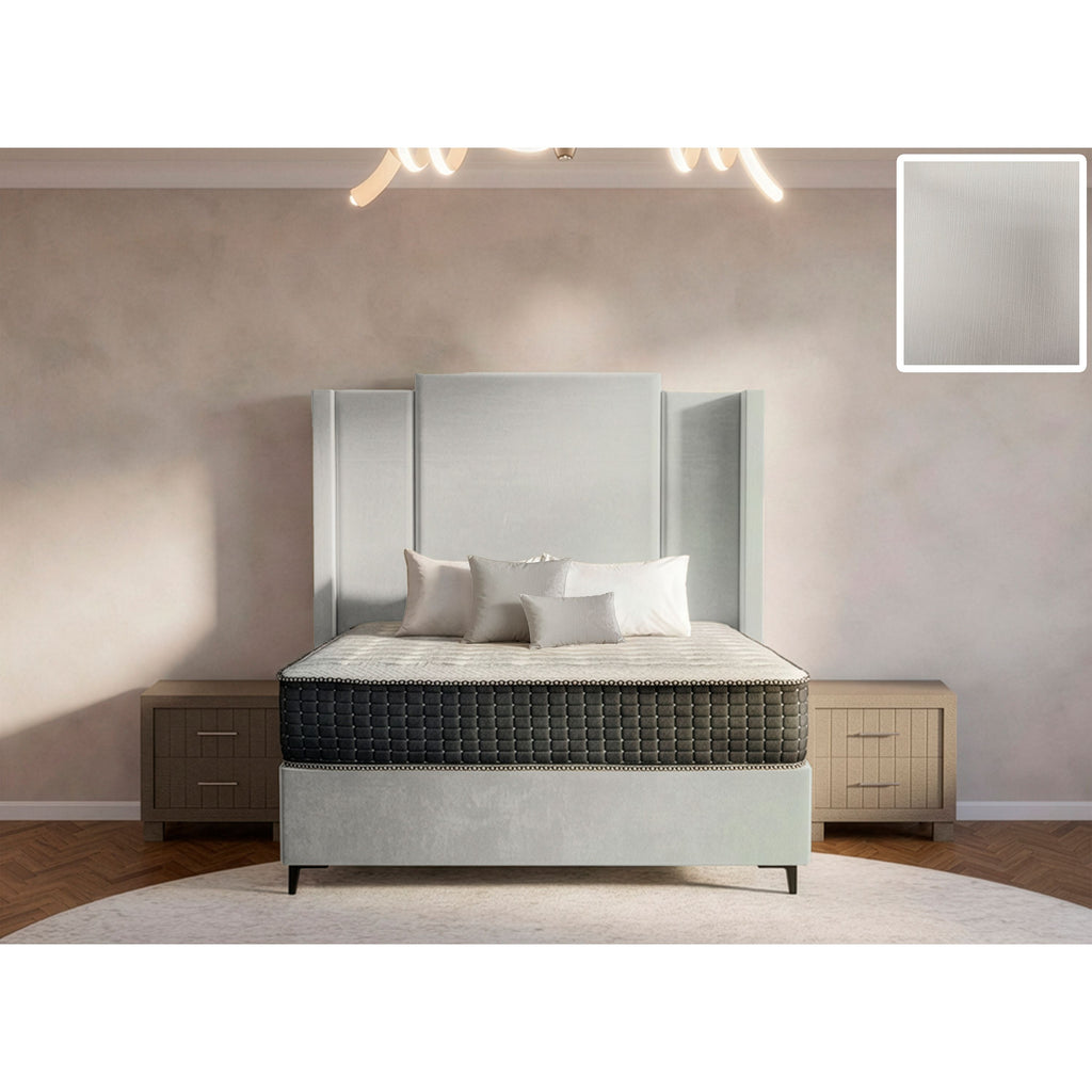 Wave Side Wings Bed and Headboard