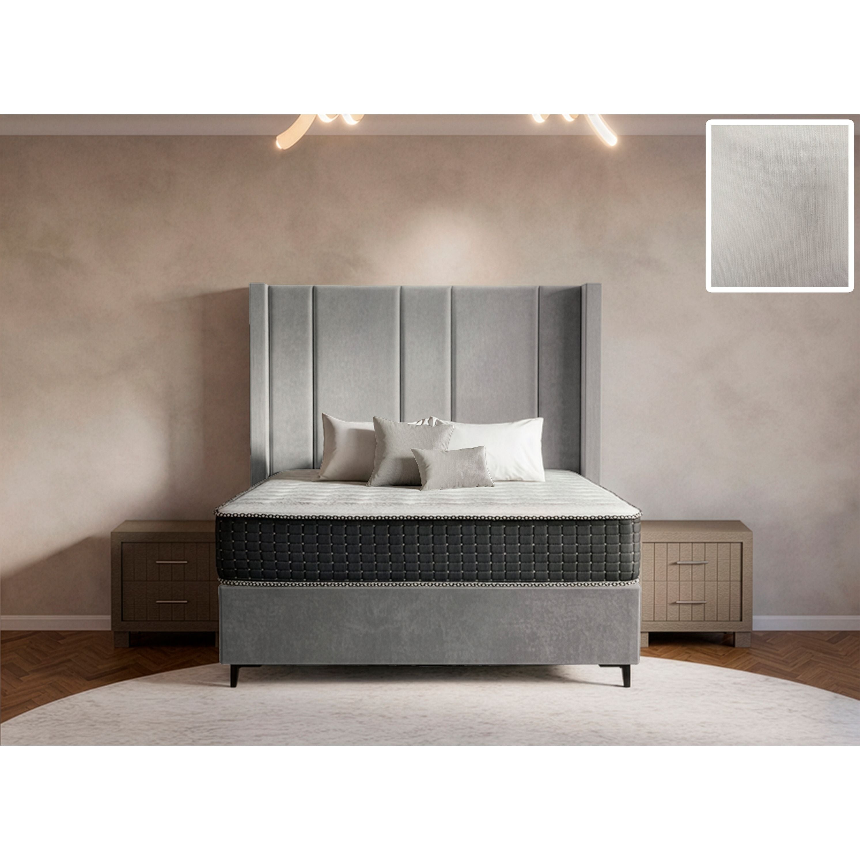 Prestige Side Wings Bed and Headboard