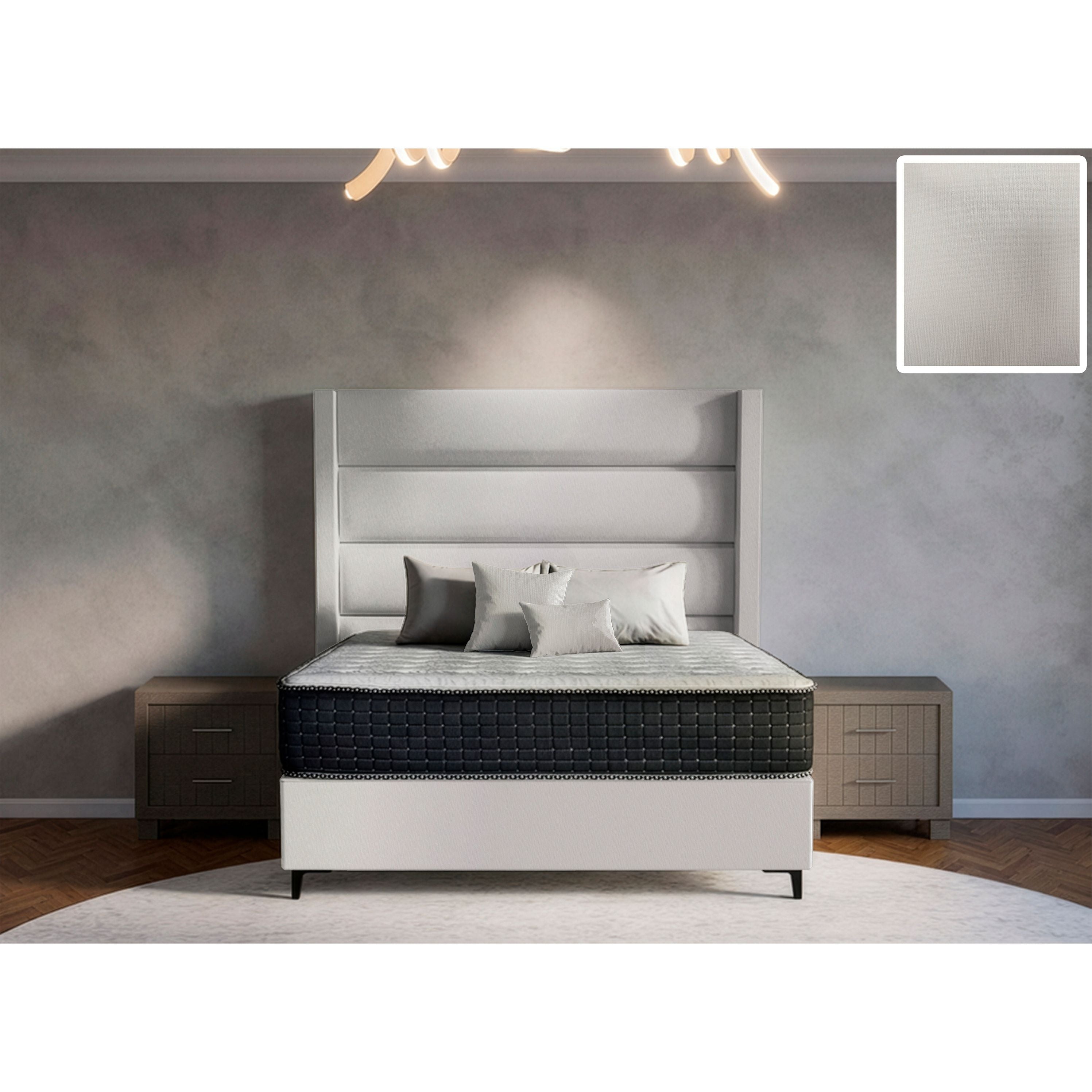 Concord Side Wings Bed and Headboard