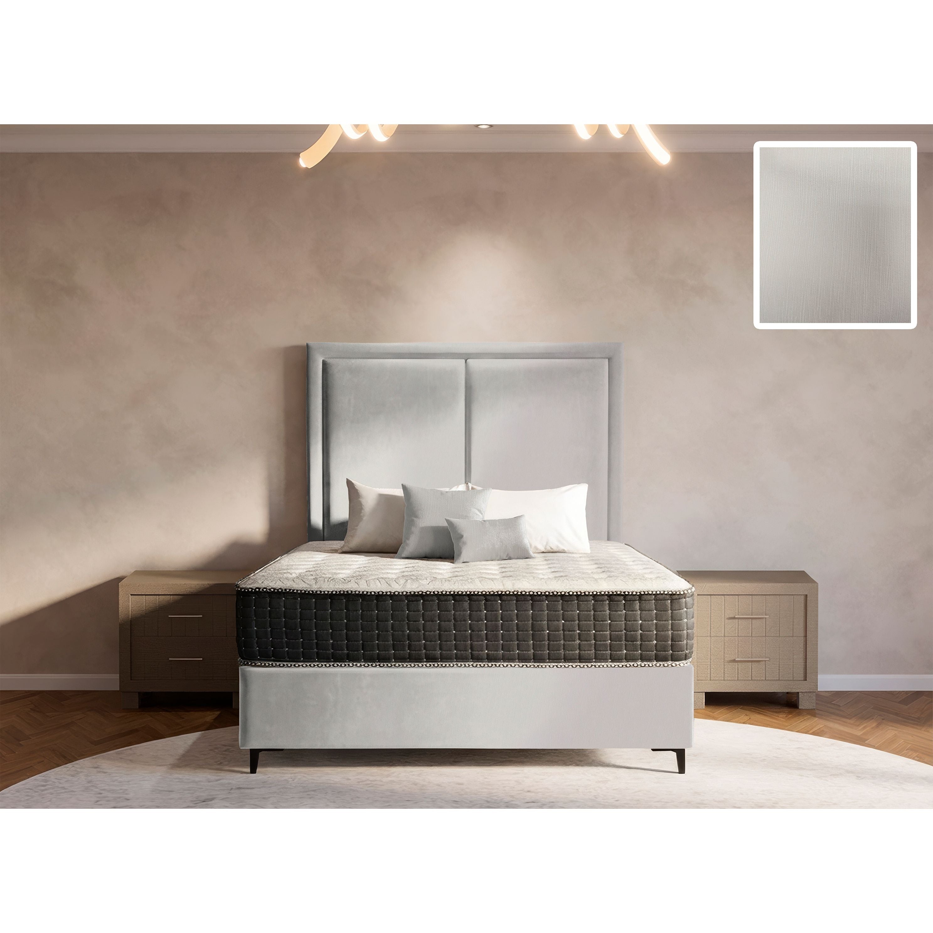 Ontario Rimline Bed and Headboard