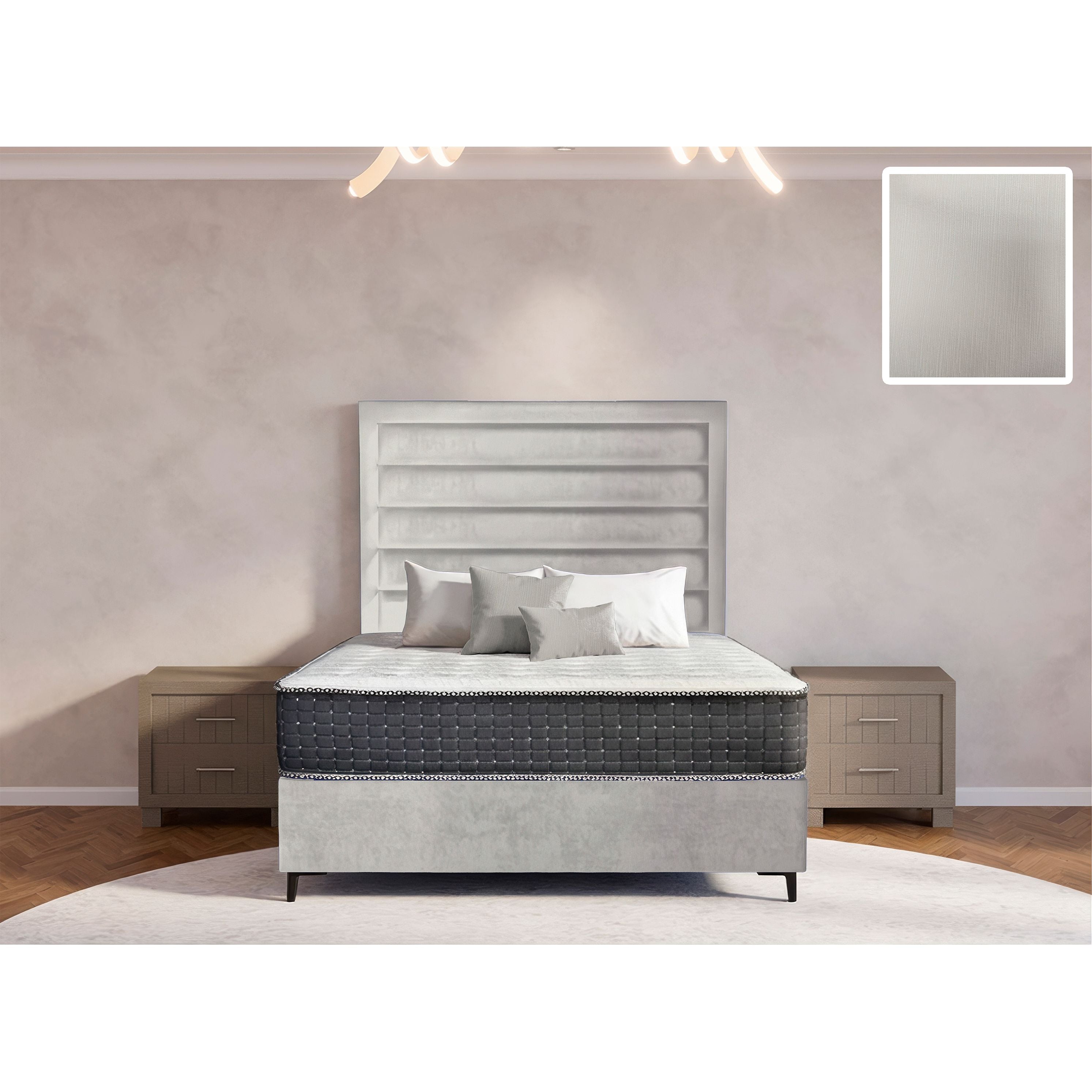 Oxford Rimline Bed and Headboard