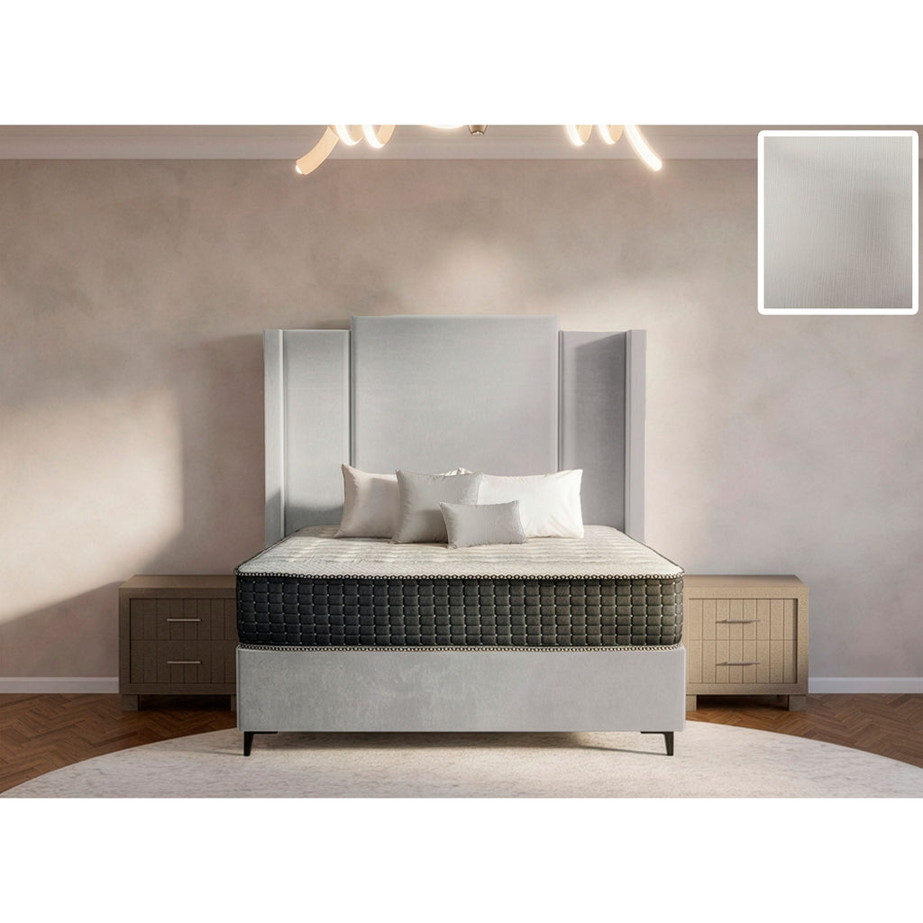 Wave Side Wings Bed and Headboard