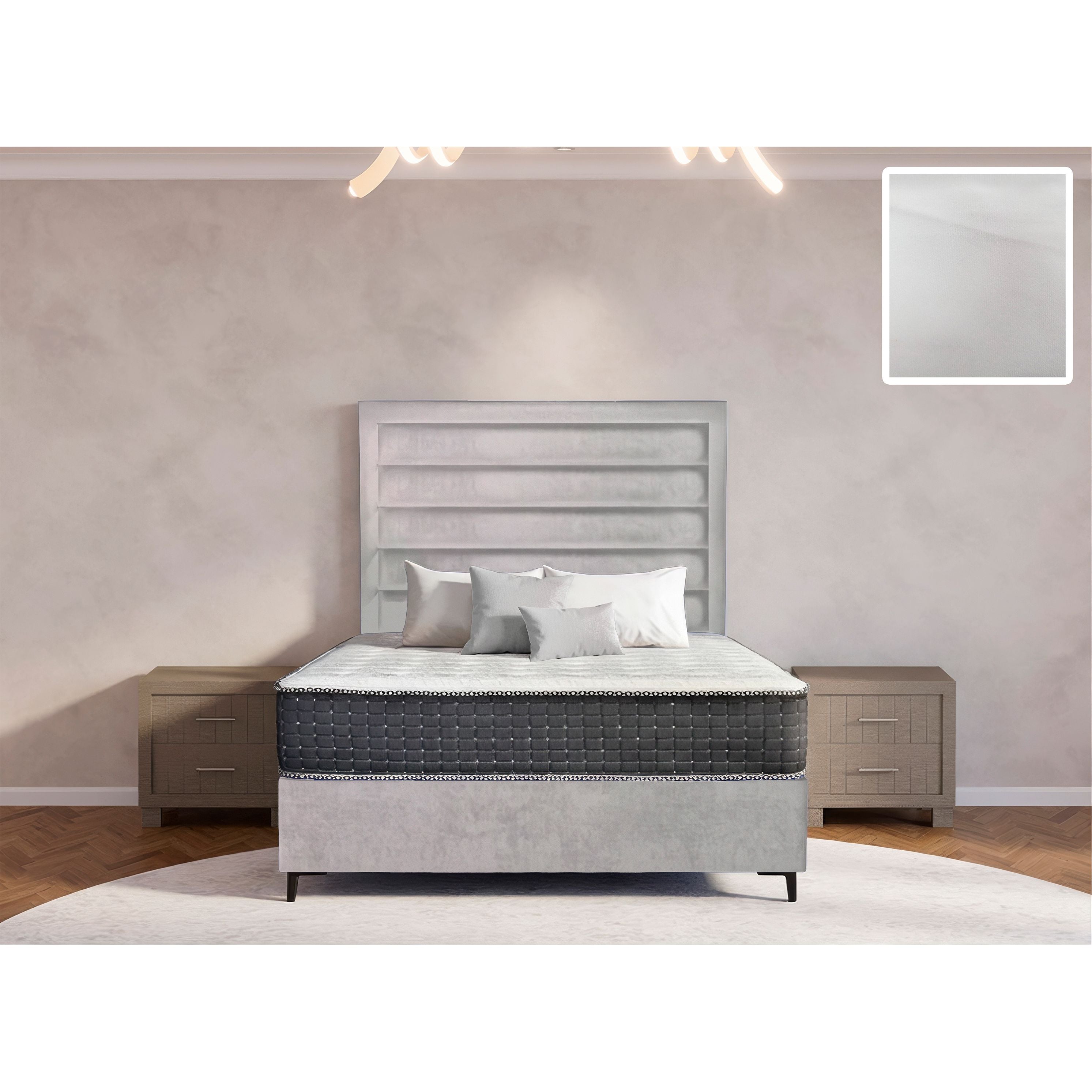 Oxford Rimline Bed and Headboard