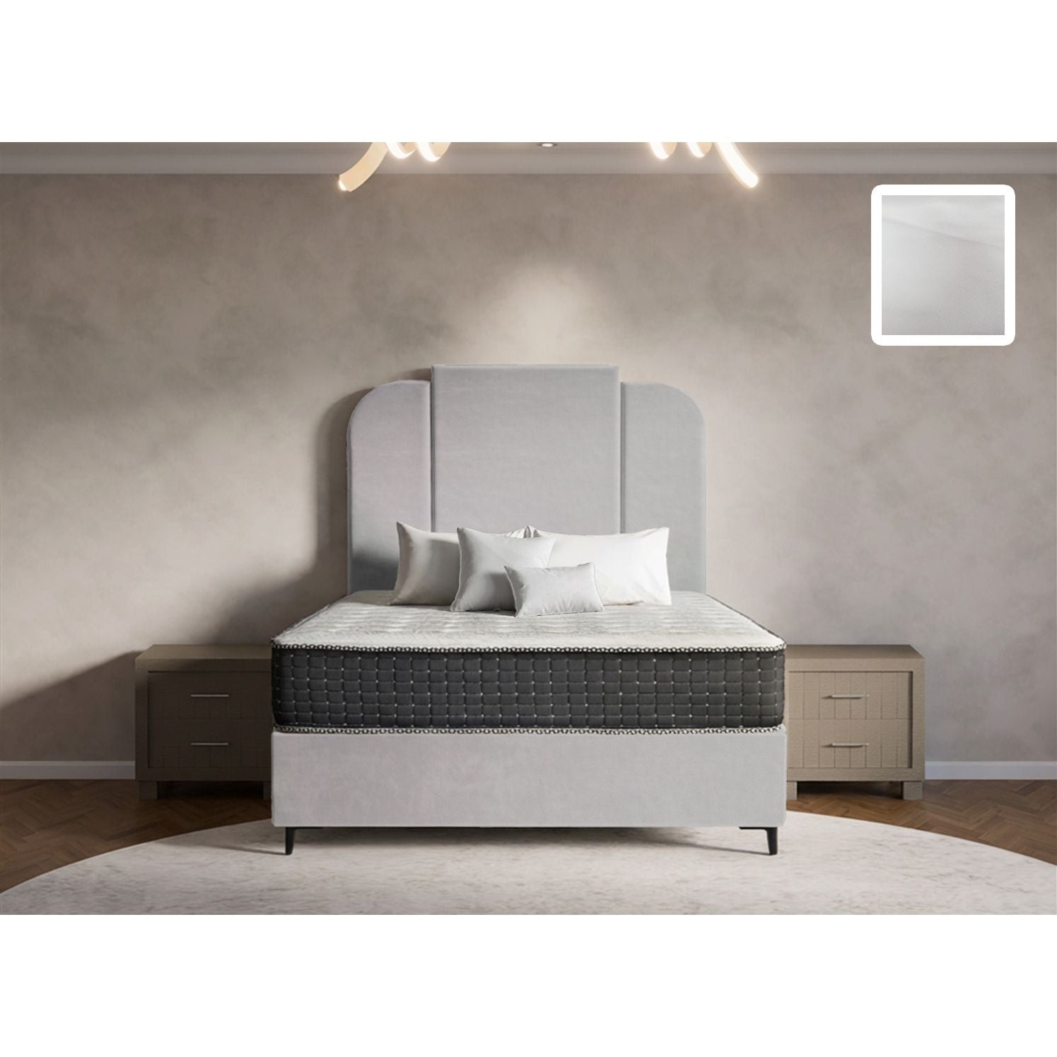 Wave Heritage Bed and Headboard