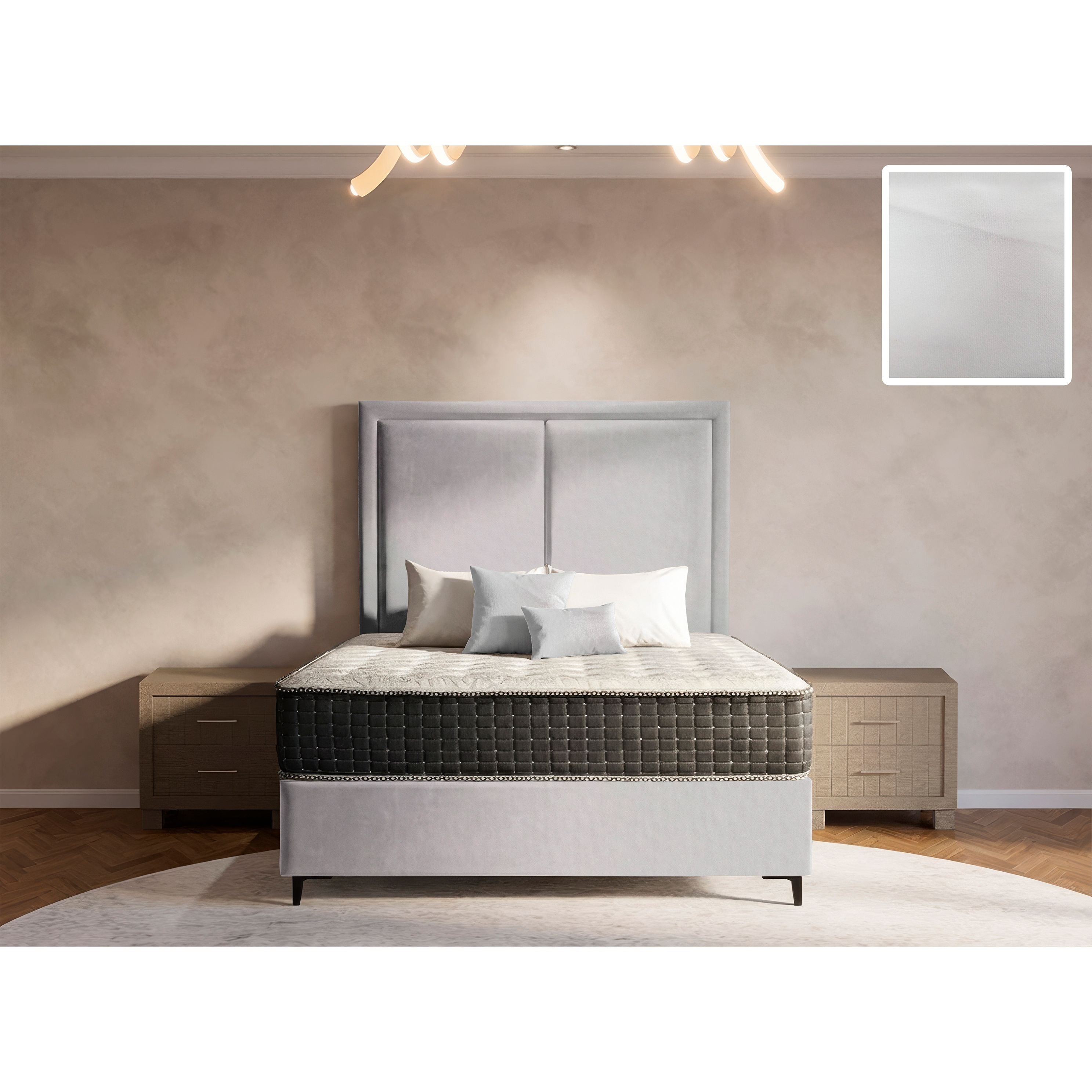 Ontario Rimline Bed and Headboard