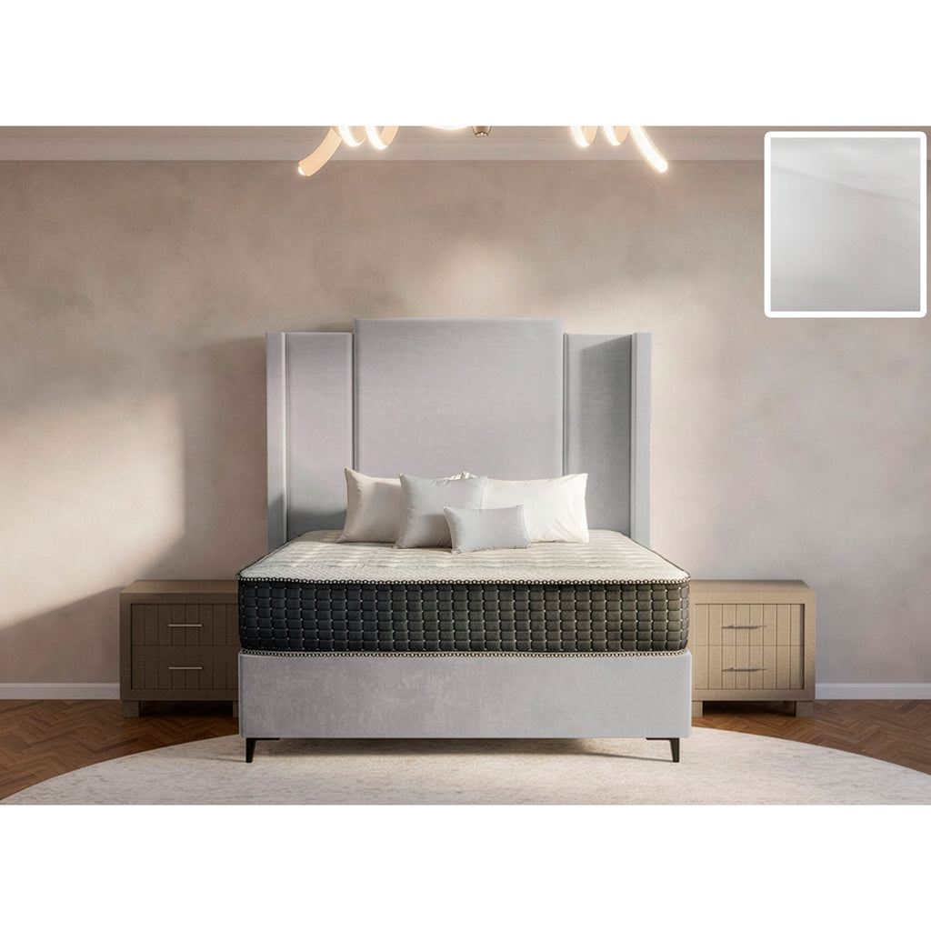 Wave Side Wings Bed and Headboard