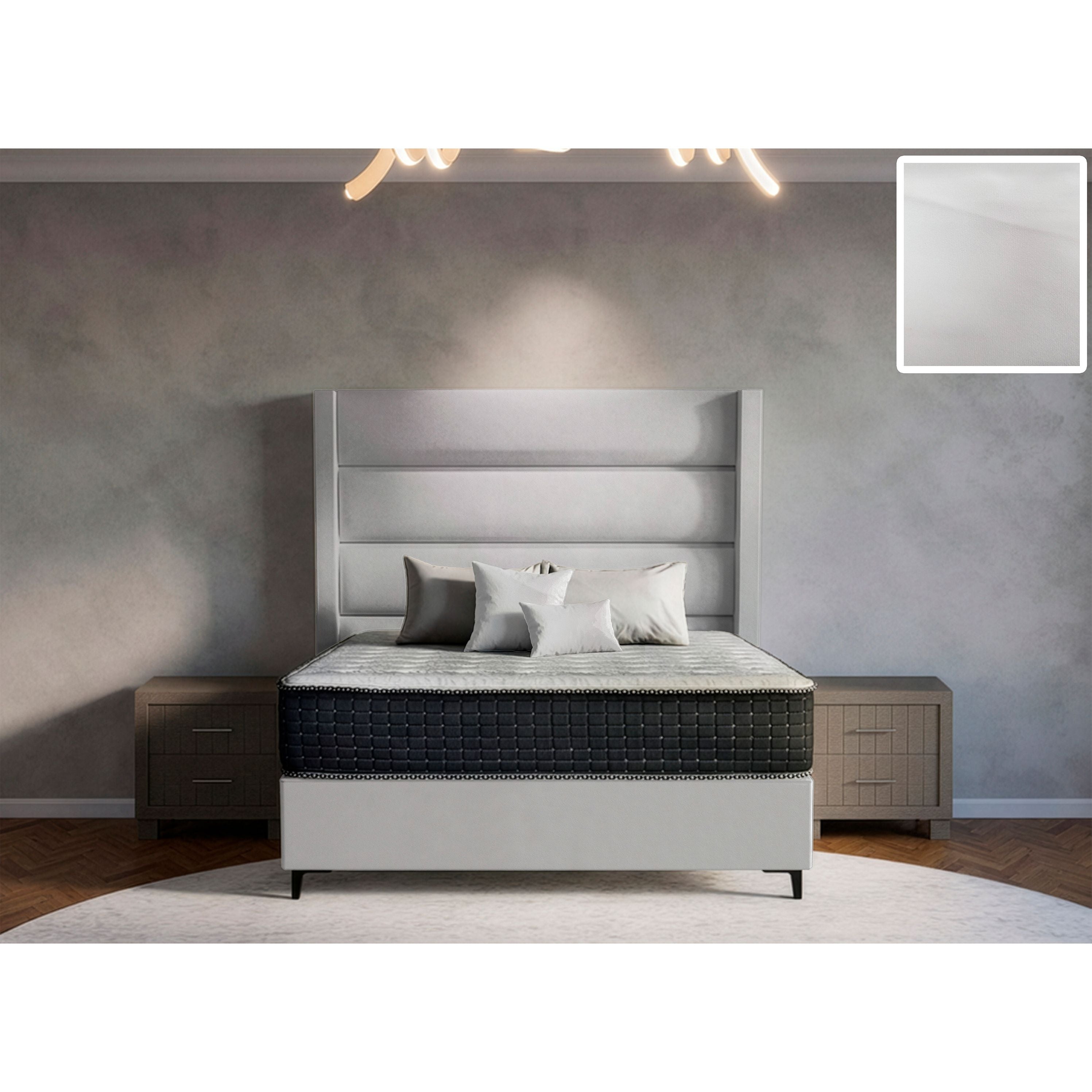 Concord Side Wings Bed and Headboard