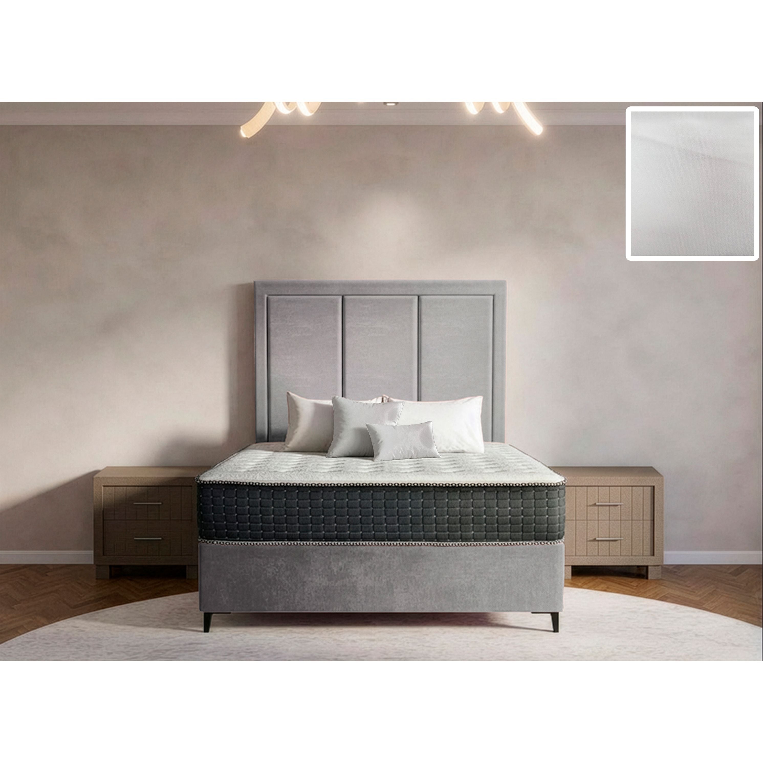 Arlington Rimline Bed and Headboard