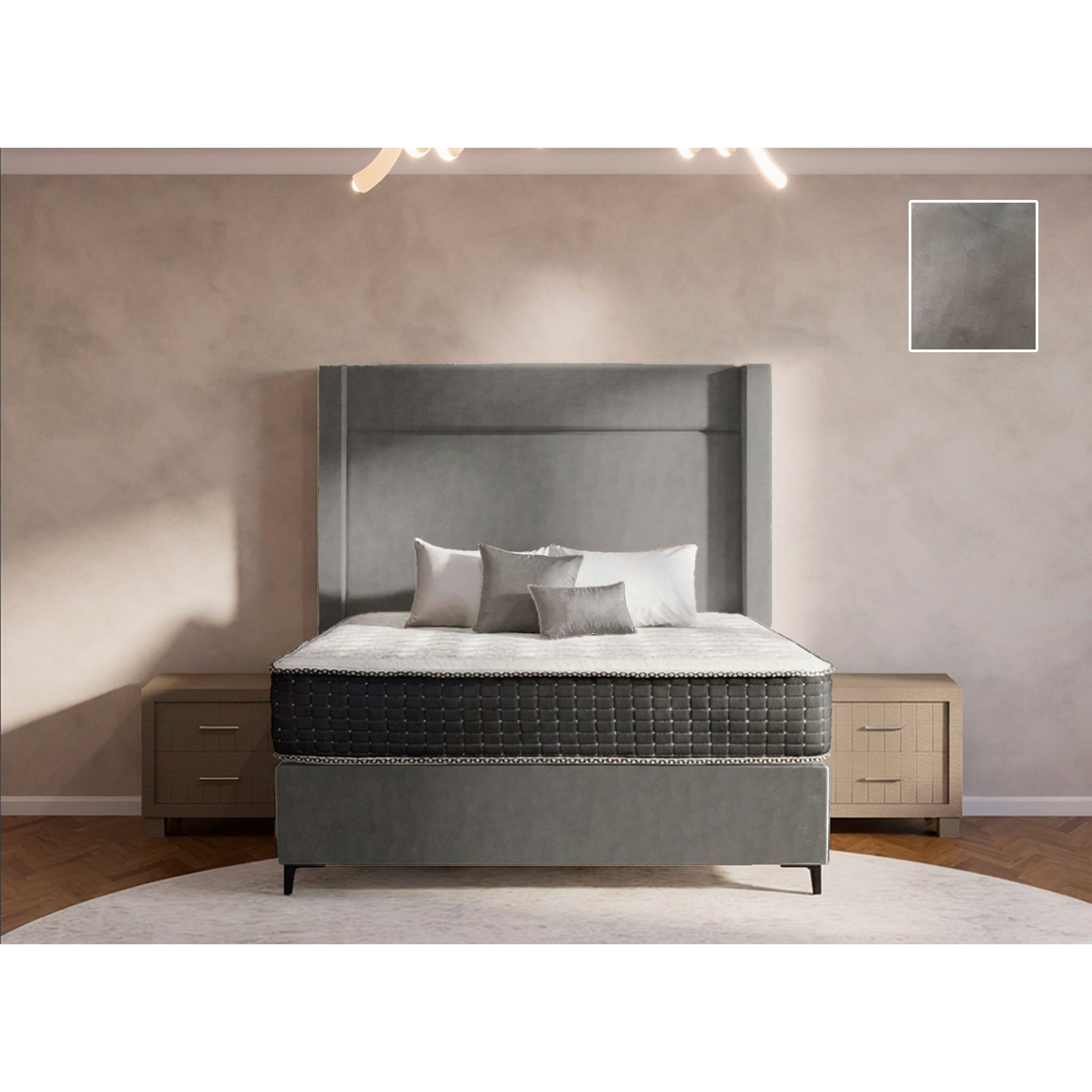 Eminence Side Wings Bed and Headboard