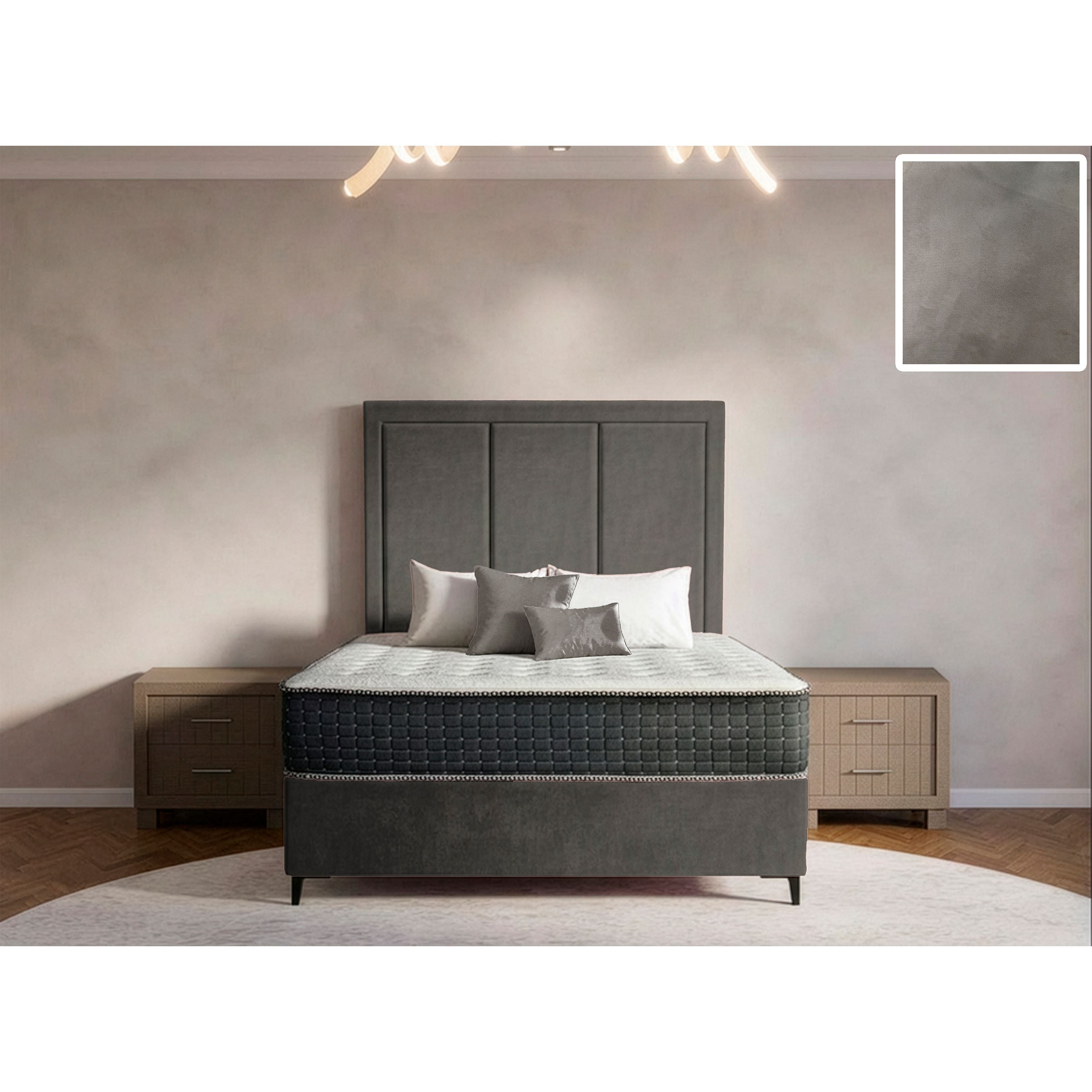 Arlington Rimline Bed and Headboard