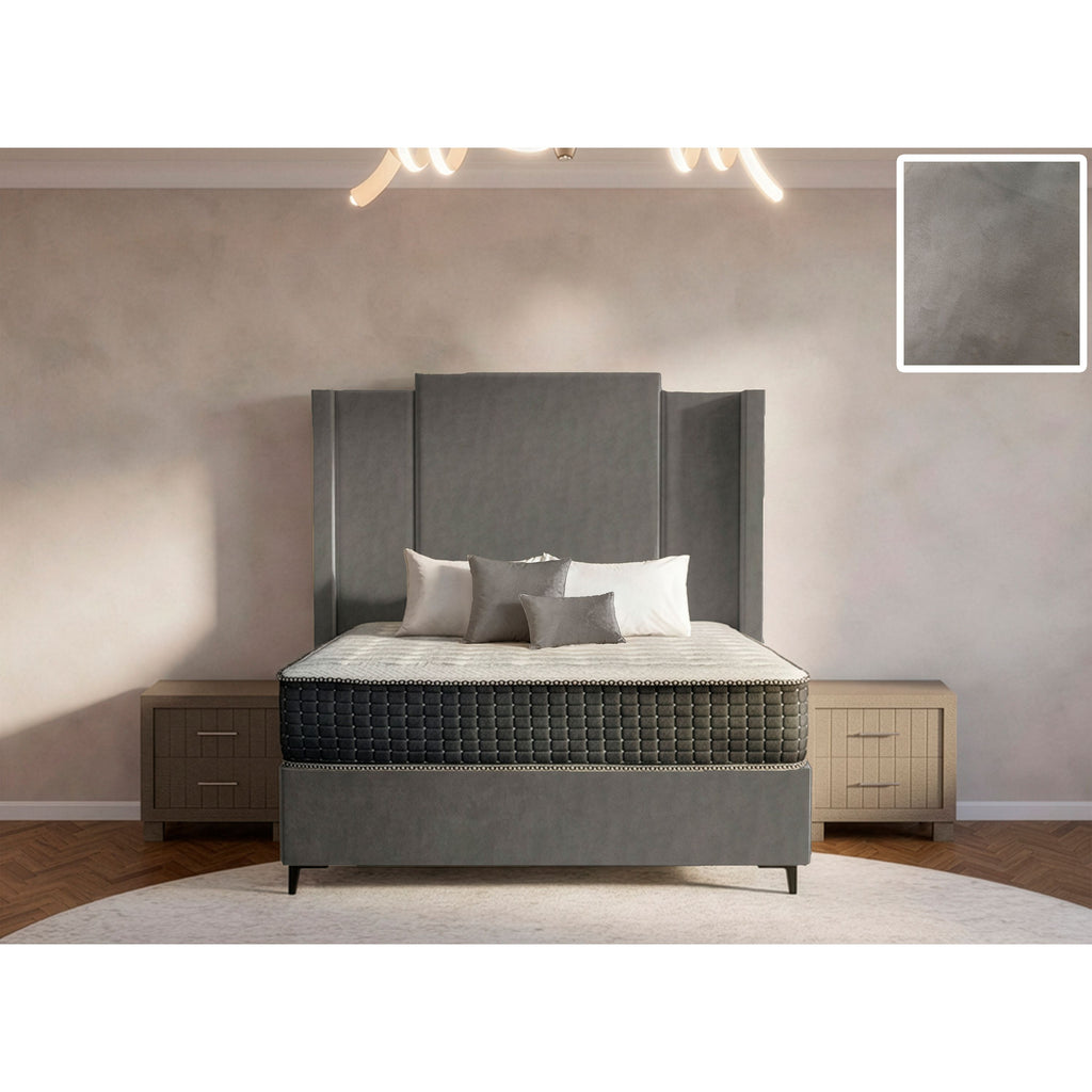 Wave Side Wings Bed and Headboard