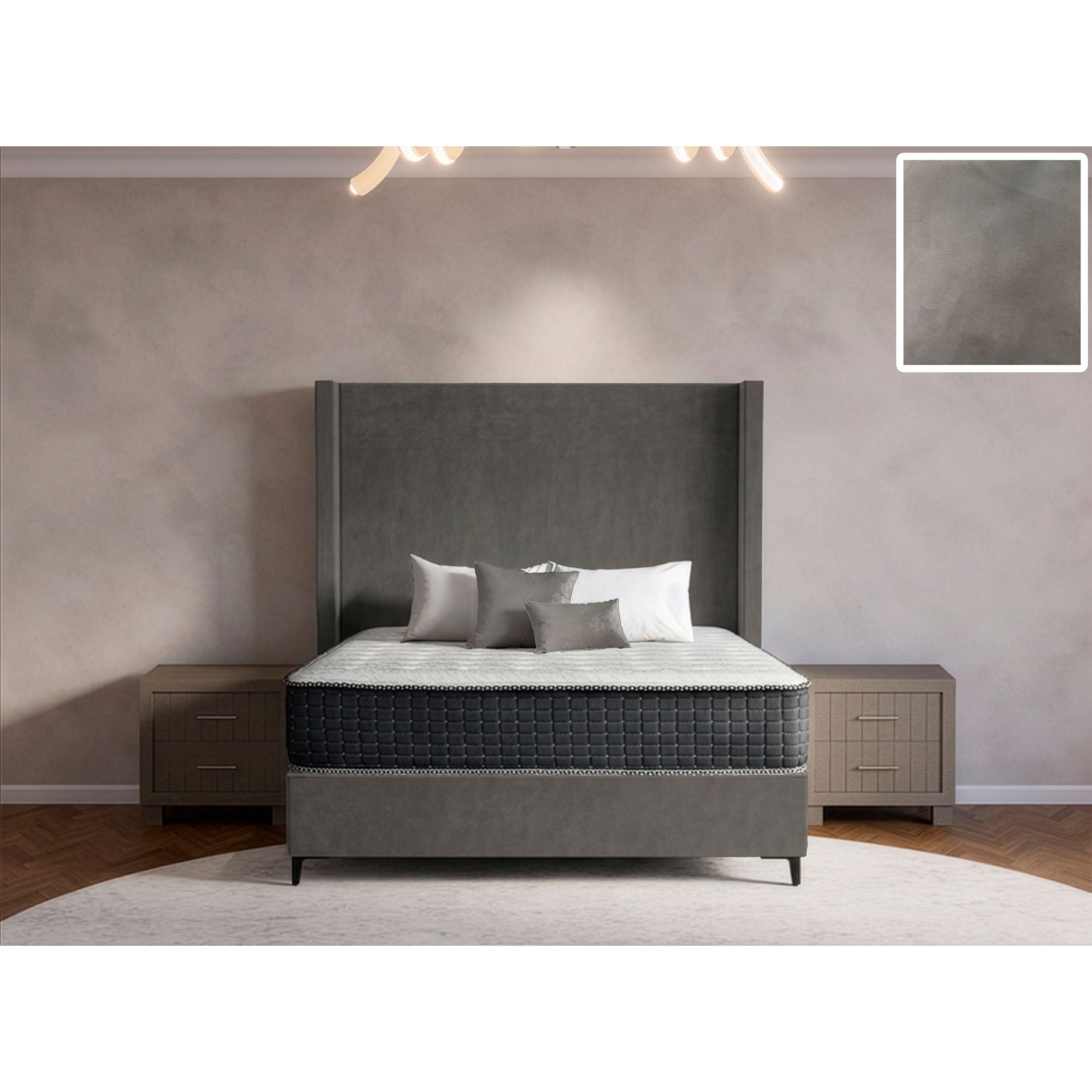 Orlando Side Wings Bed and Headboard