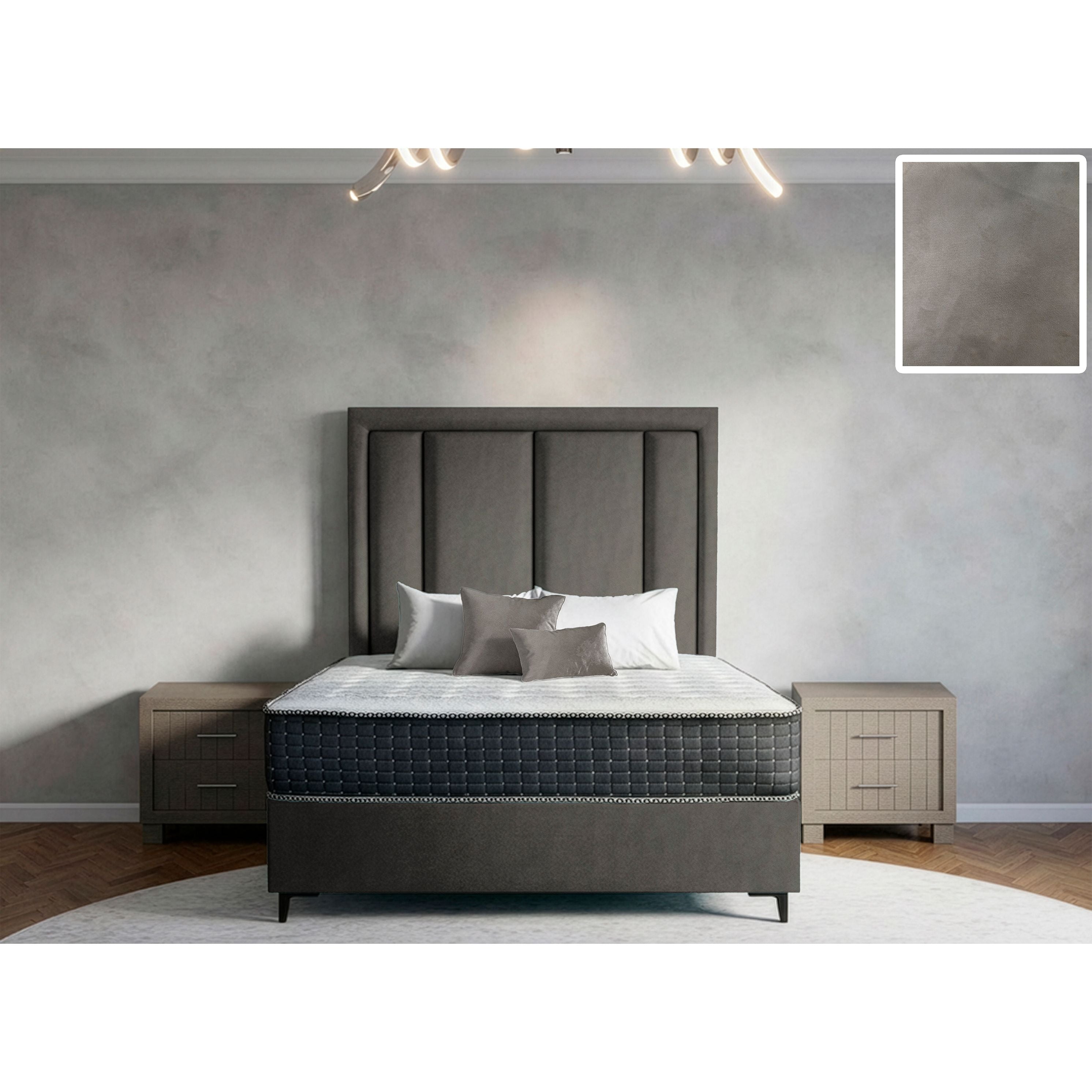 Axton Rimline Bed and Headboard