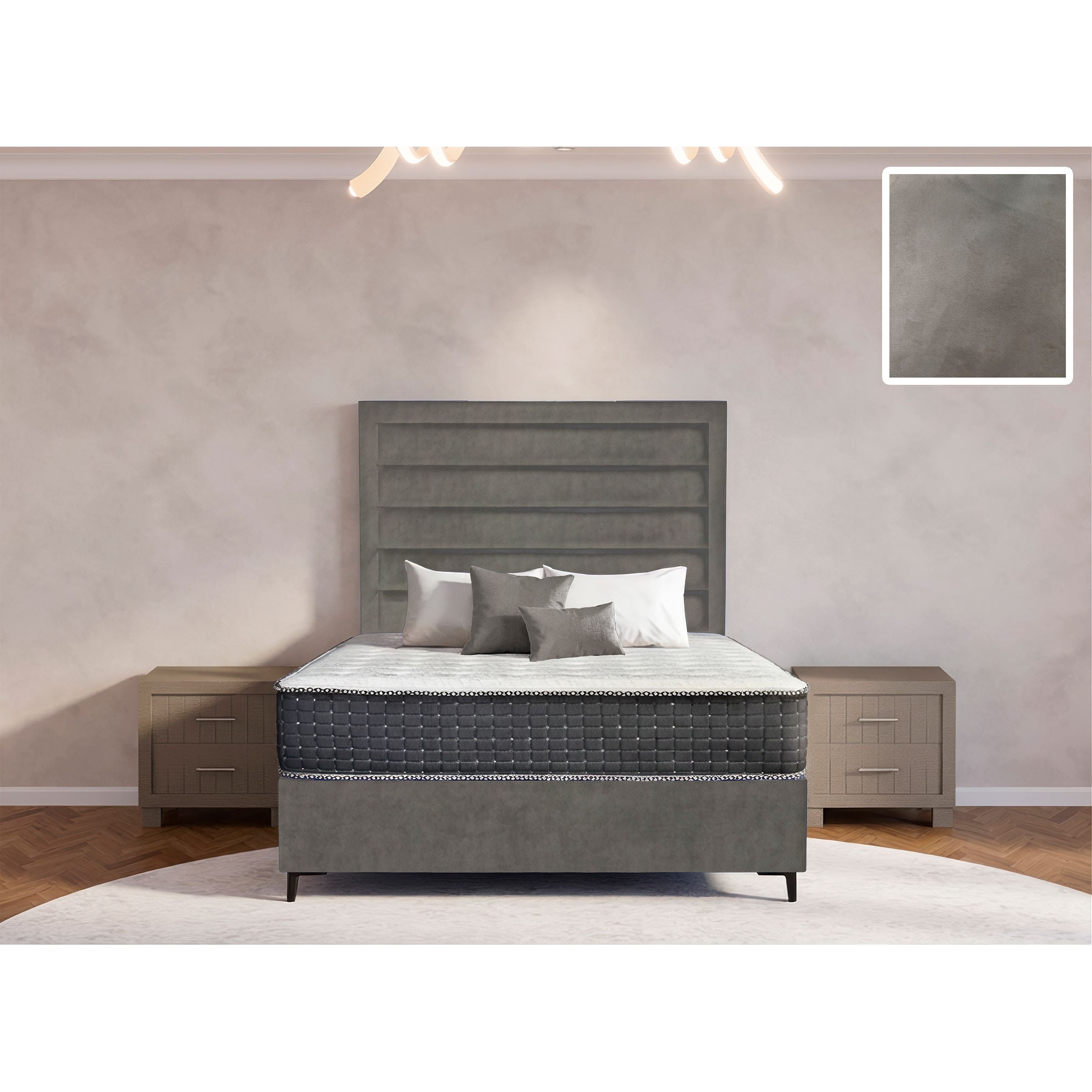 Oxford Rimline Bed and Headboard