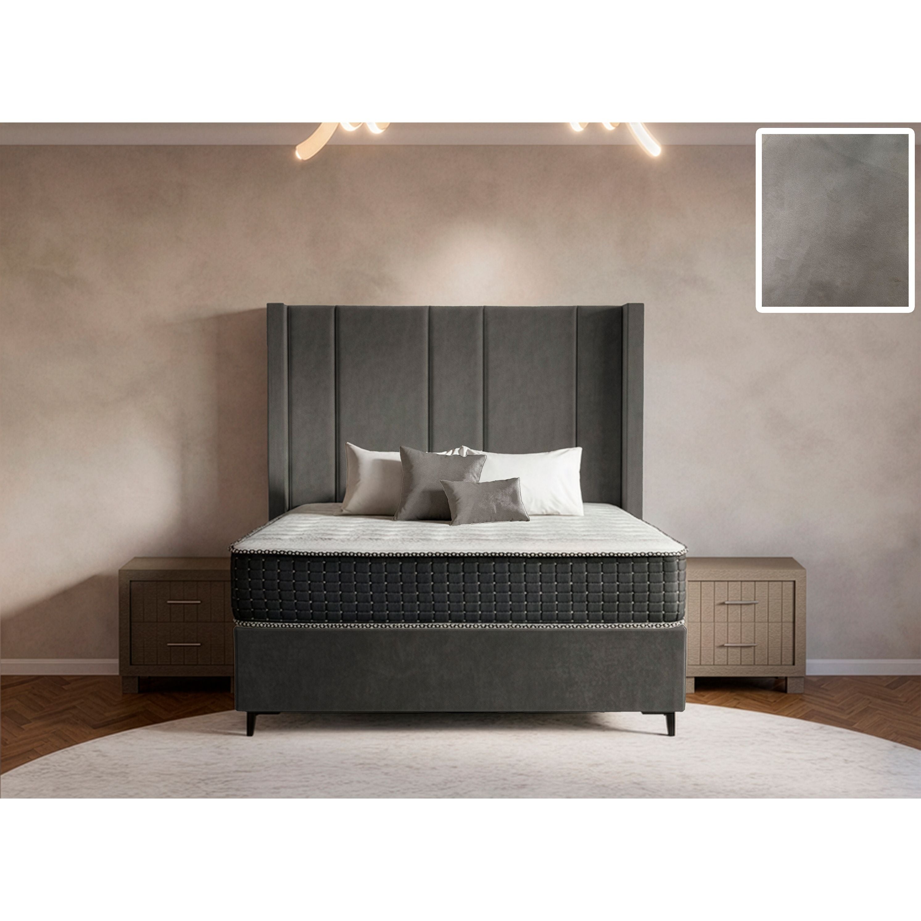 Prestige Side Wings Bed and Headboard
