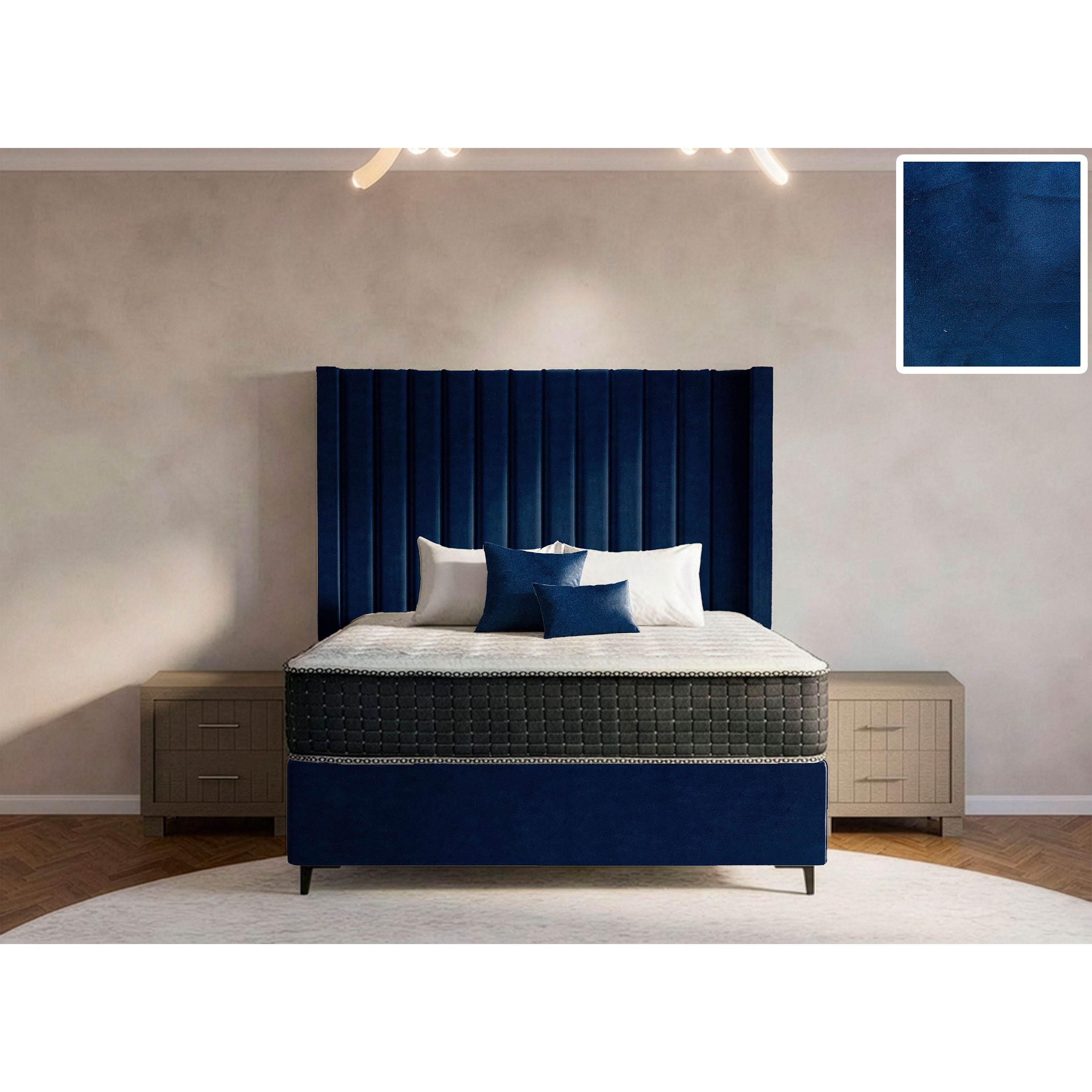 Majestic Side Wings Bed and Headboard