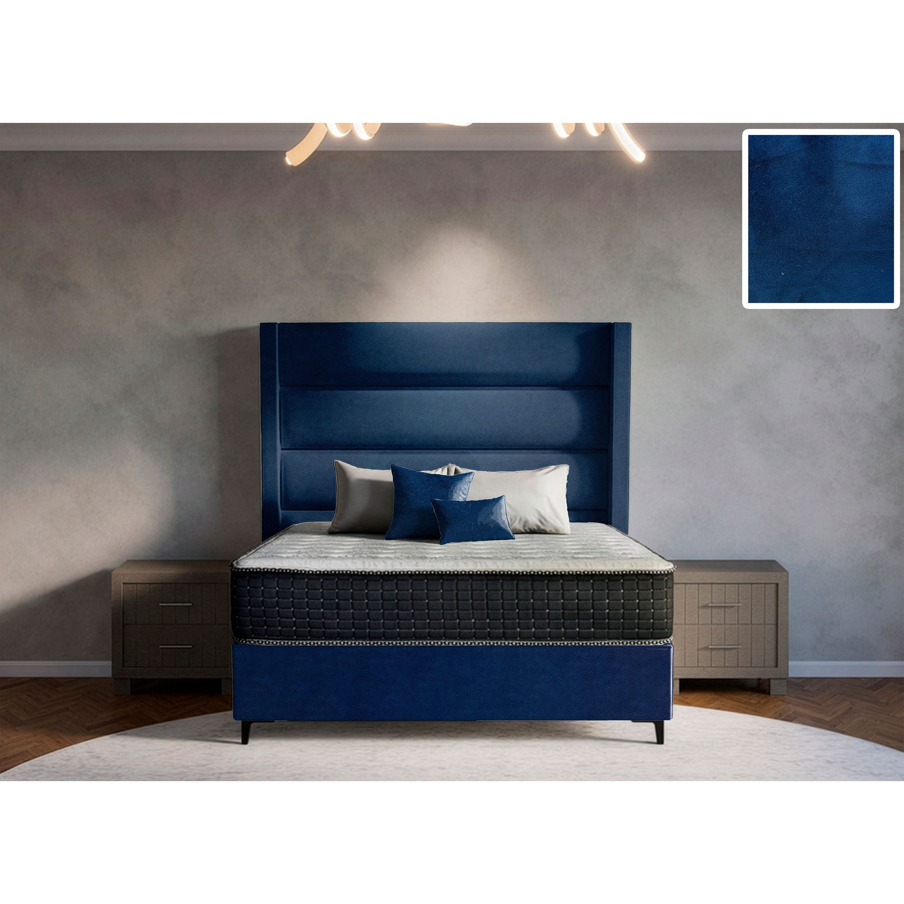 Concord Side Wings Bed and Headboard