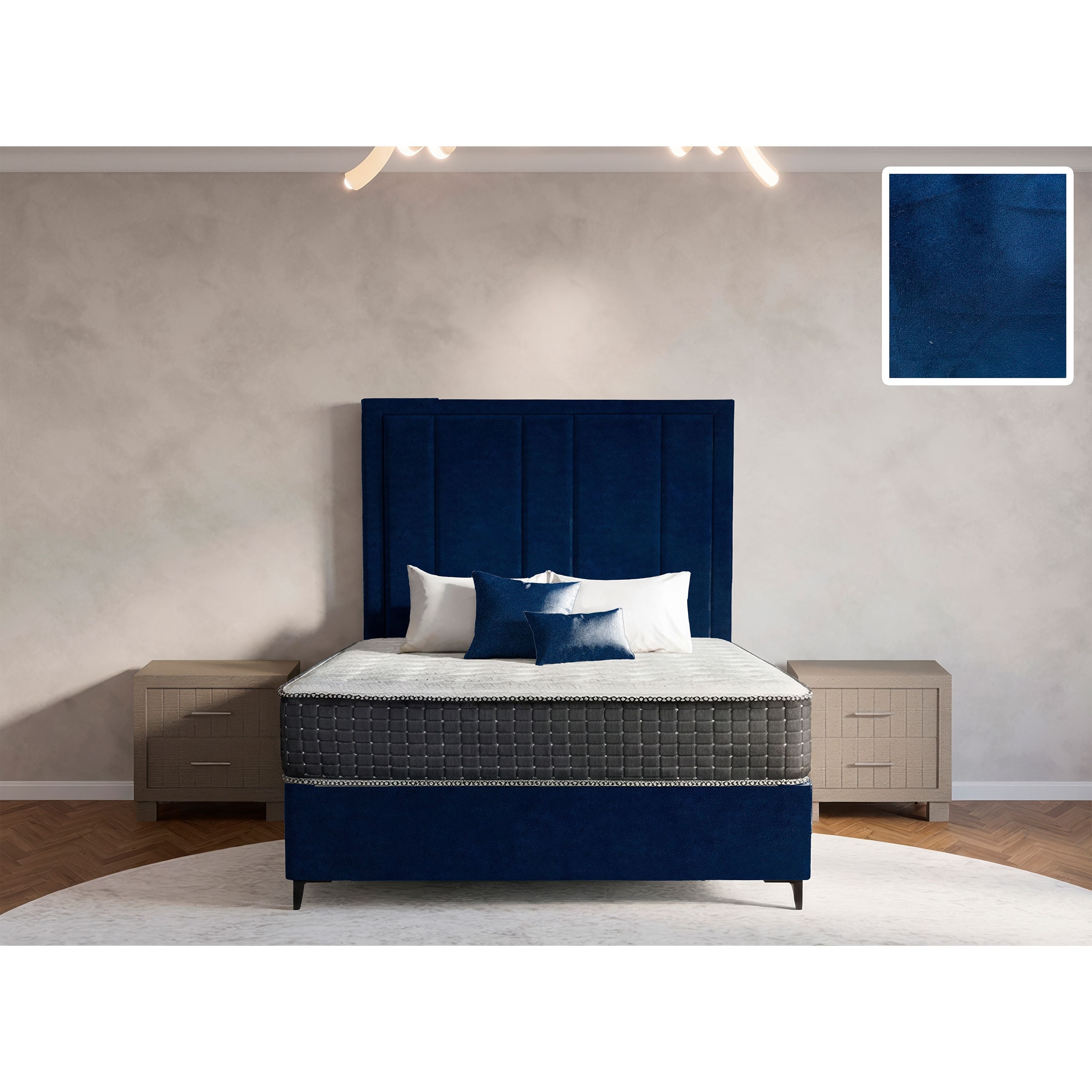 Prestige Rimline Bed and Headboard