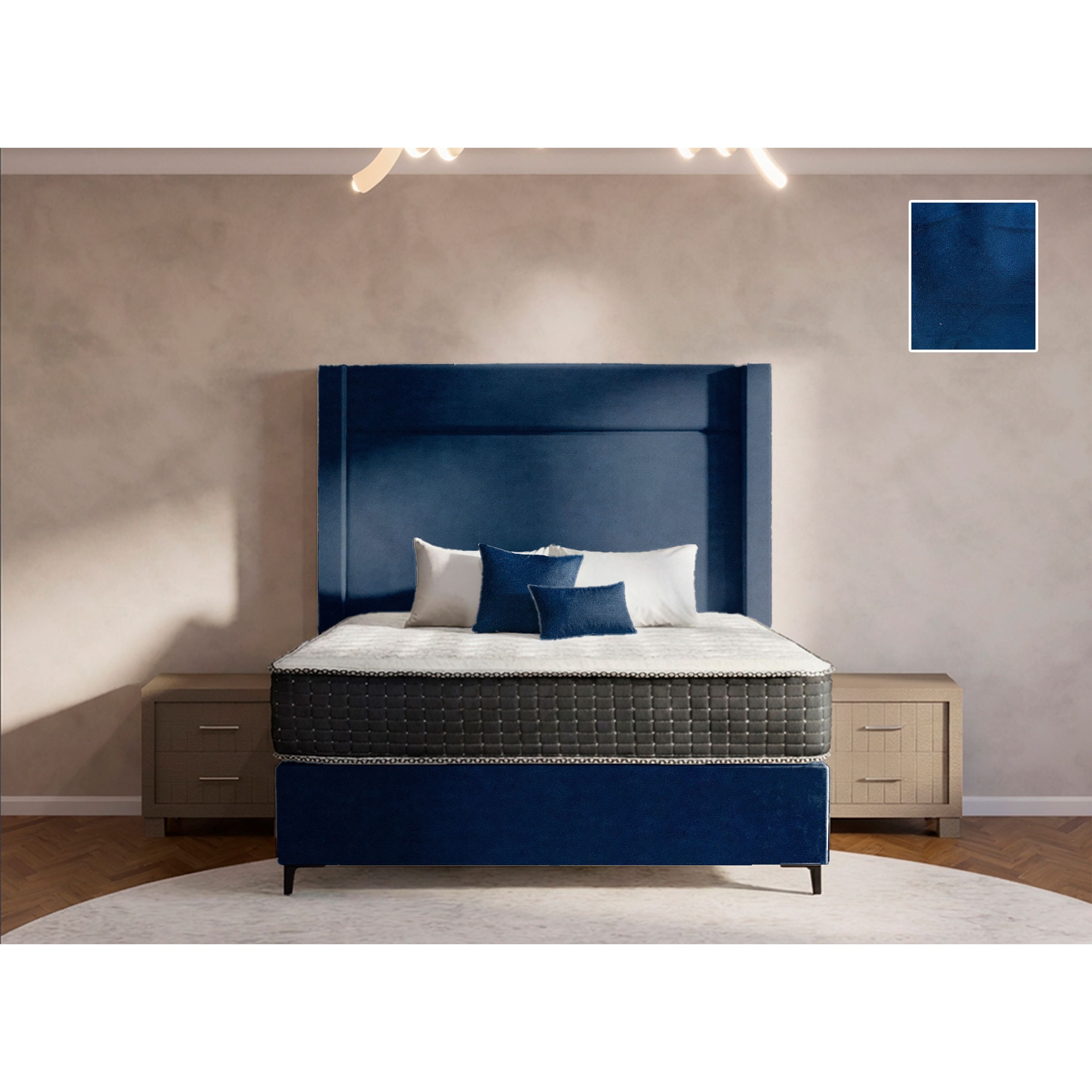 Eminence Side Wings Bed and Headboard