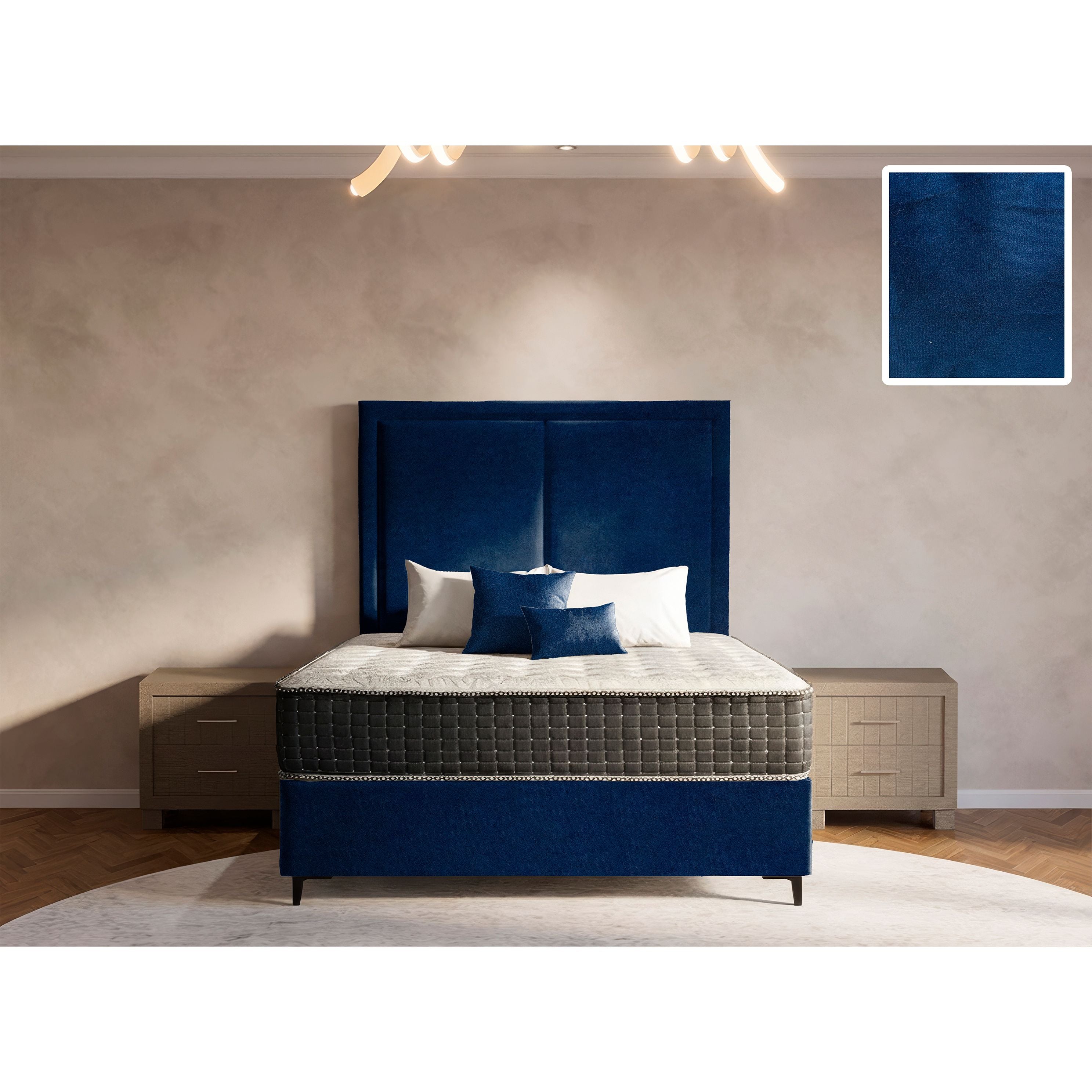 Ontario Rimline Bed and Headboard