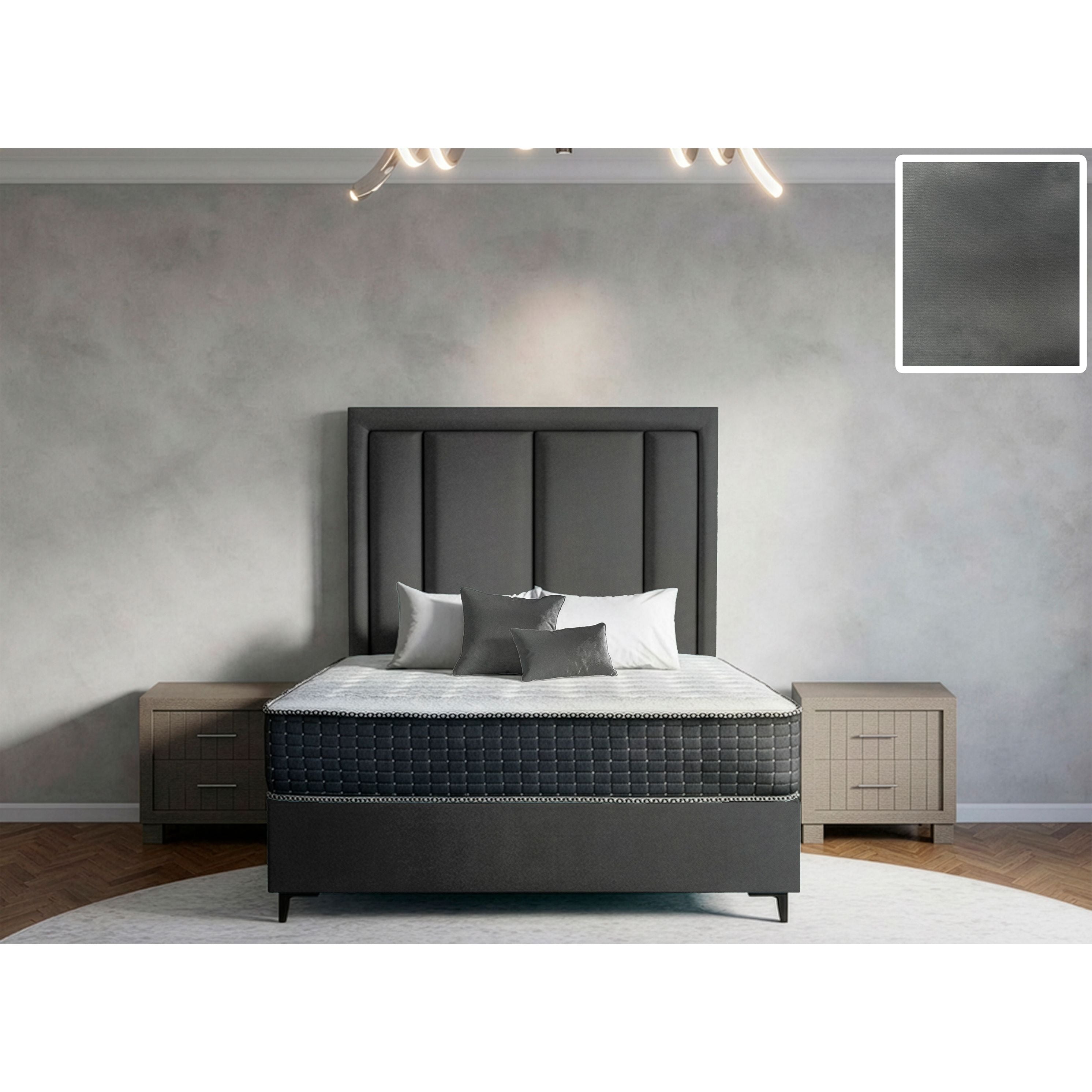 Axton Rimline Bed and Headboard