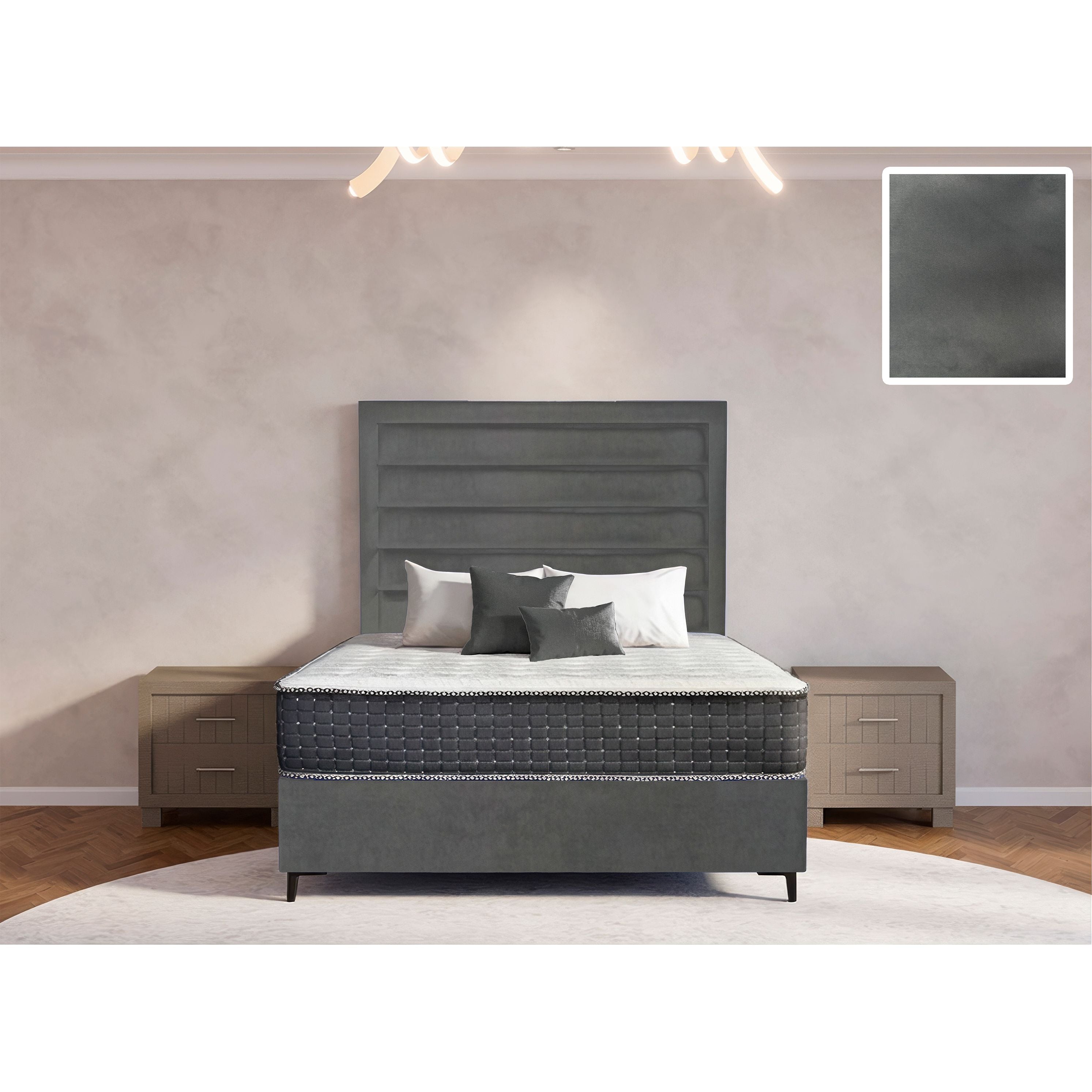 Oxford Rimline Bed and Headboard
