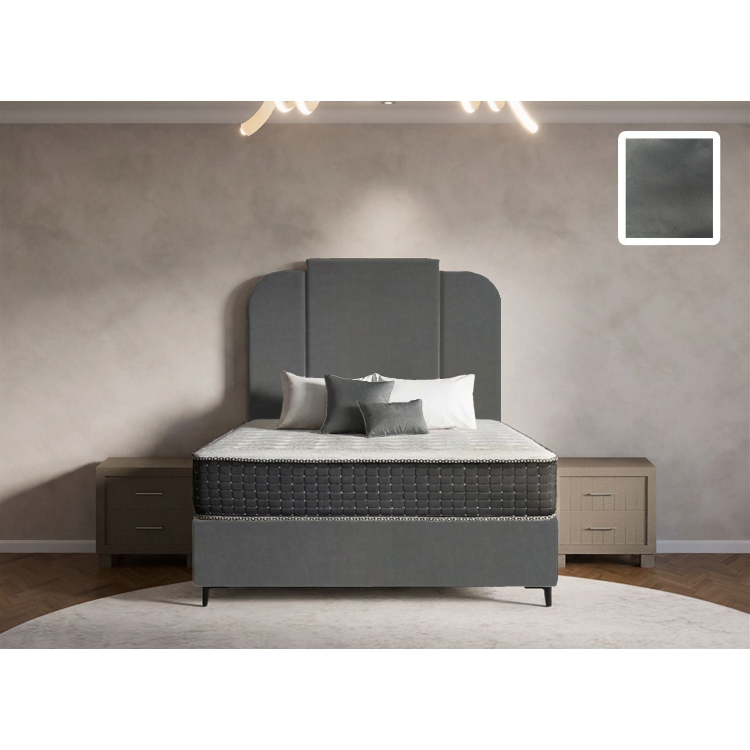 Wave Heritage Bed and Headboard