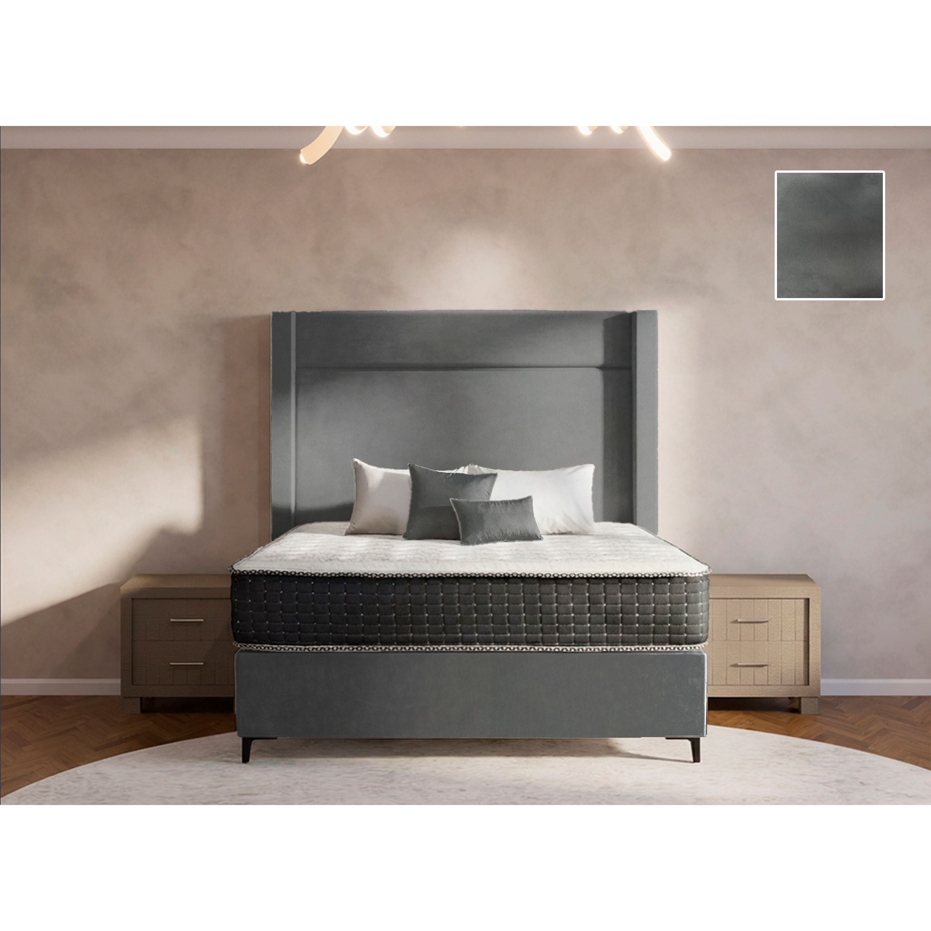 Eminence Side Wings Bed and Headboard