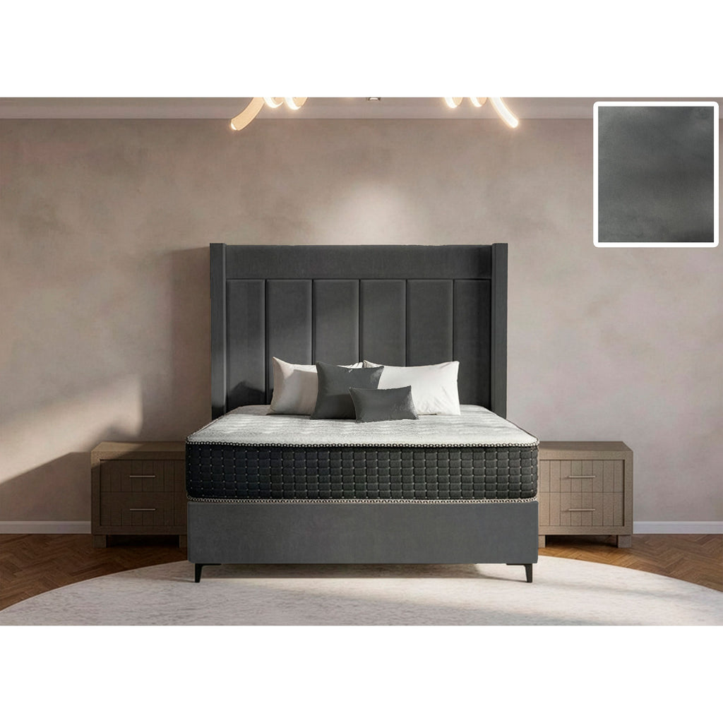 Luxeloom Side Wings Bed and Headboard