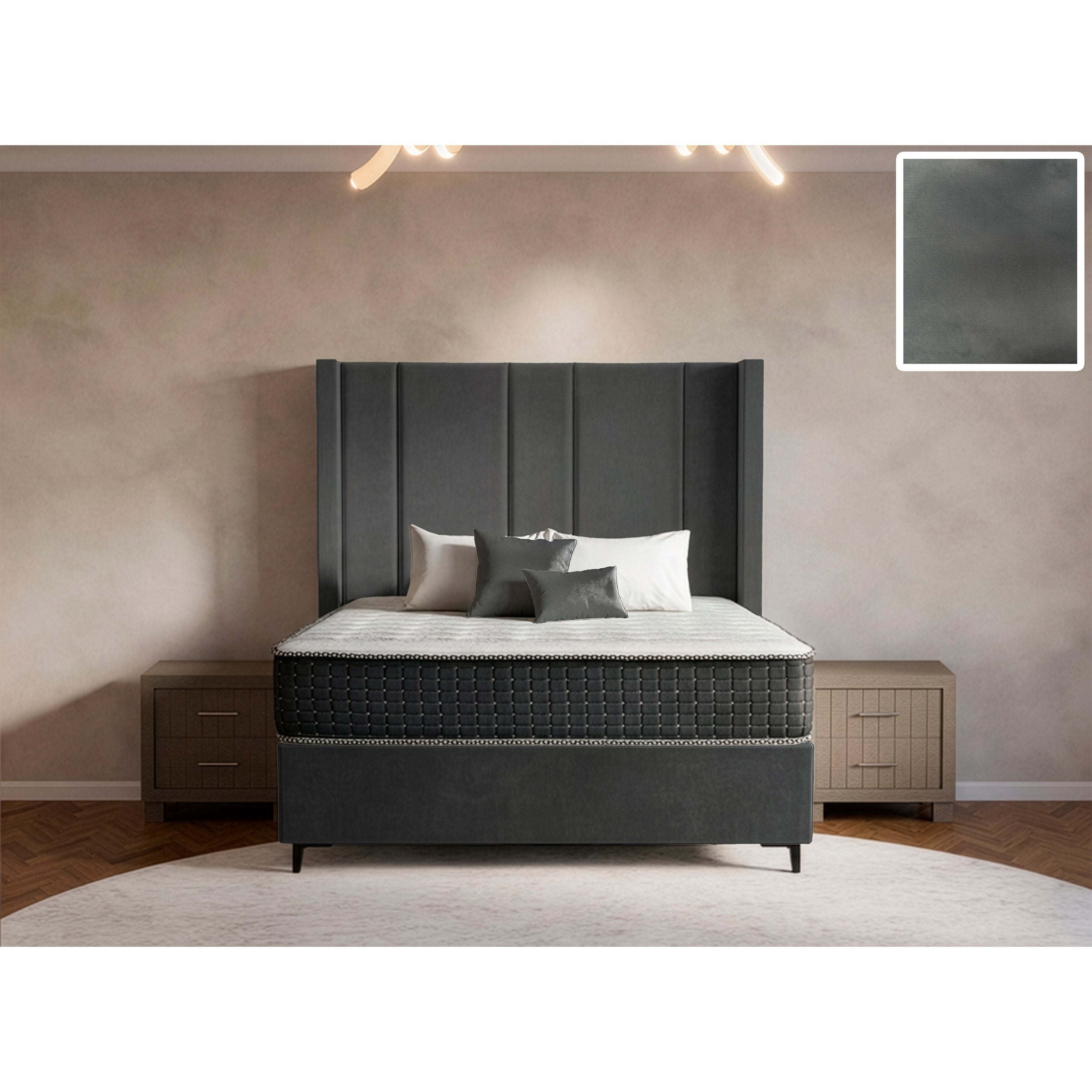 Prestige Side Wings Bed and Headboard