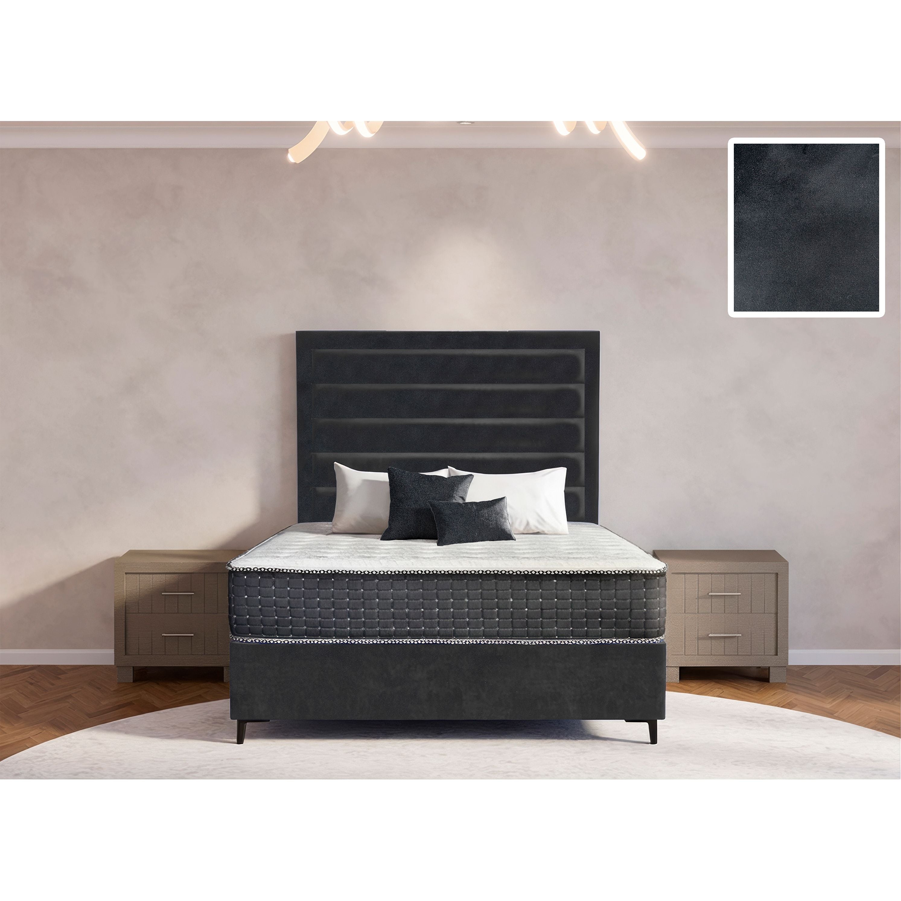 Oxford Rimline Bed and Headboard