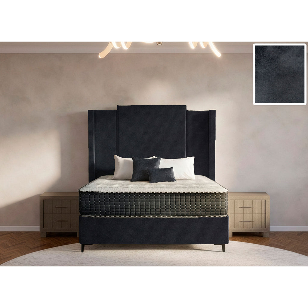 Wave Side Wings Bed and Headboard