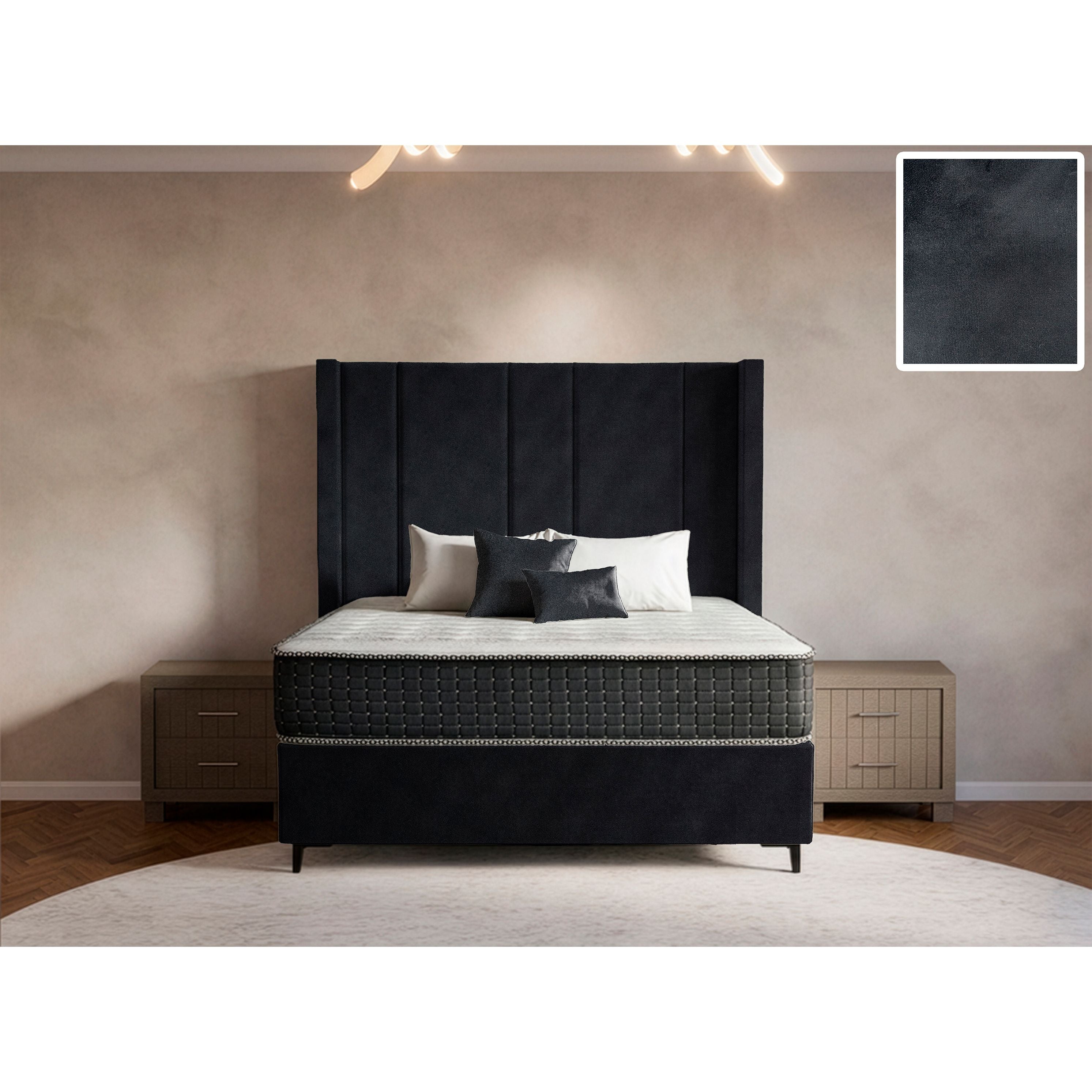 Prestige Side Wings Bed and Headboard