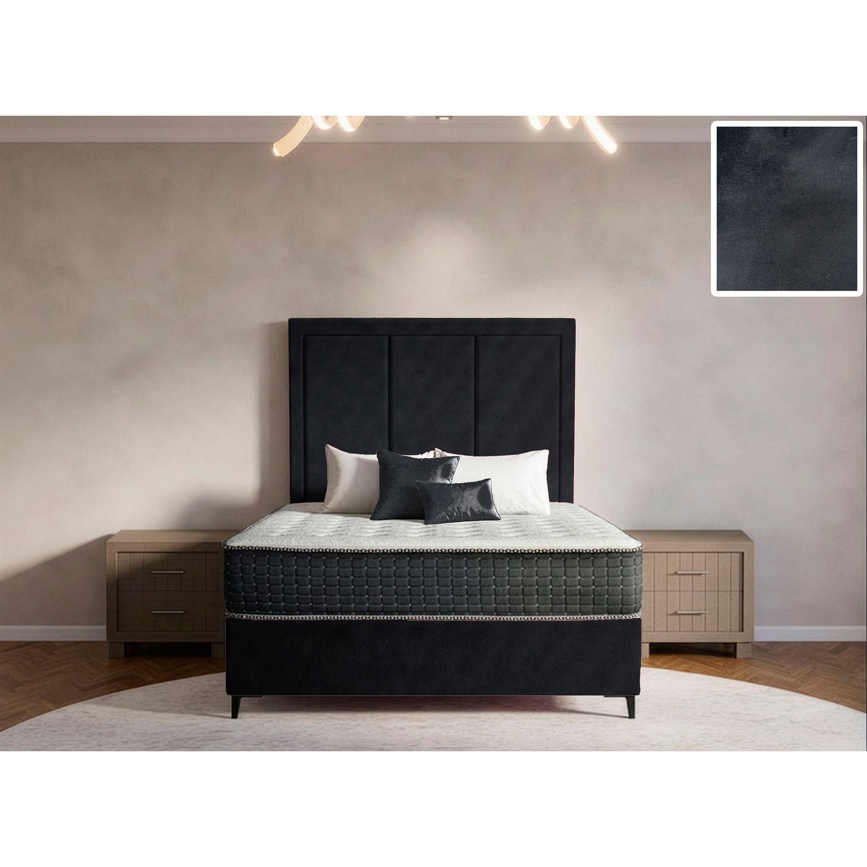 Arlington Rimline Bed and Headboard