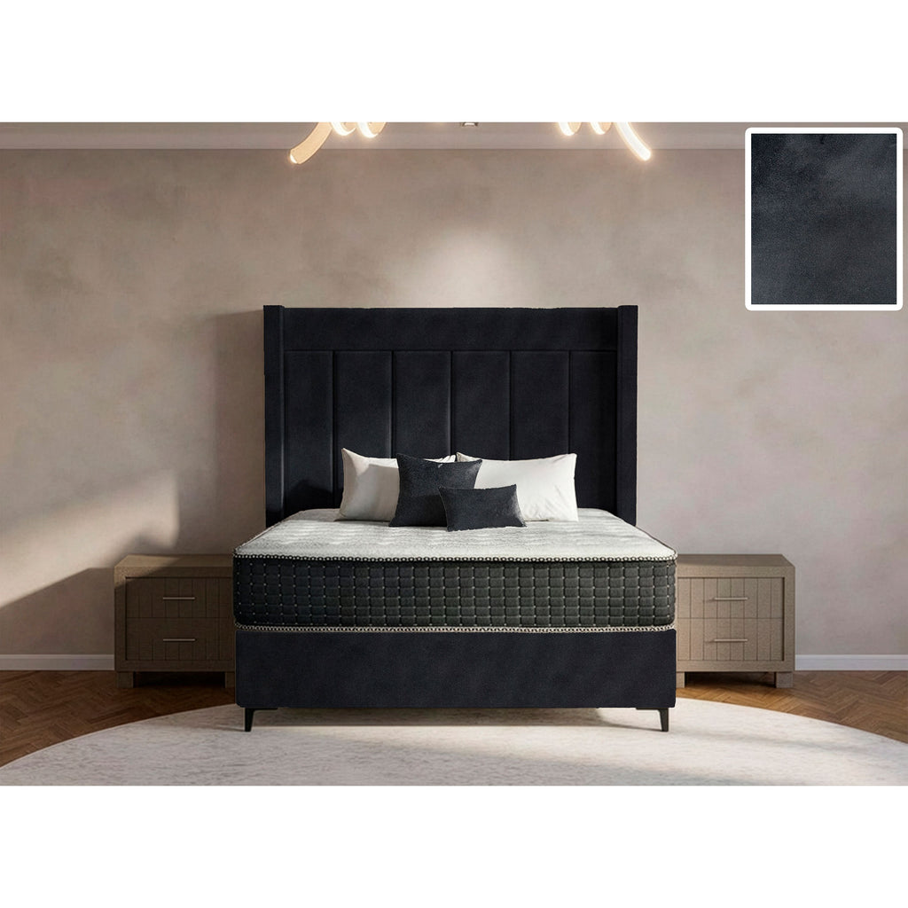 Luxeloom Side Wings Bed and Headboard