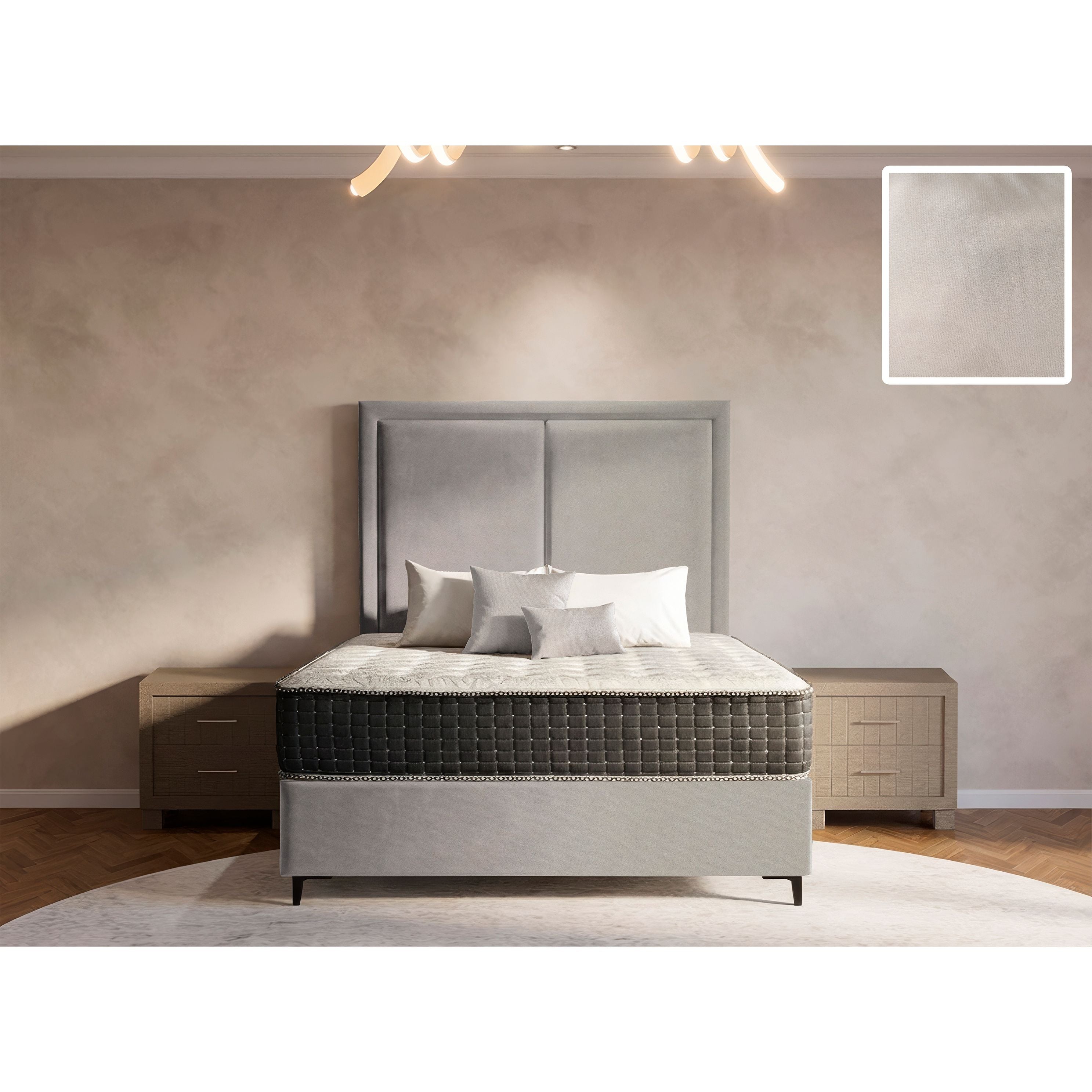 Ontario Rimline Bed and Headboard